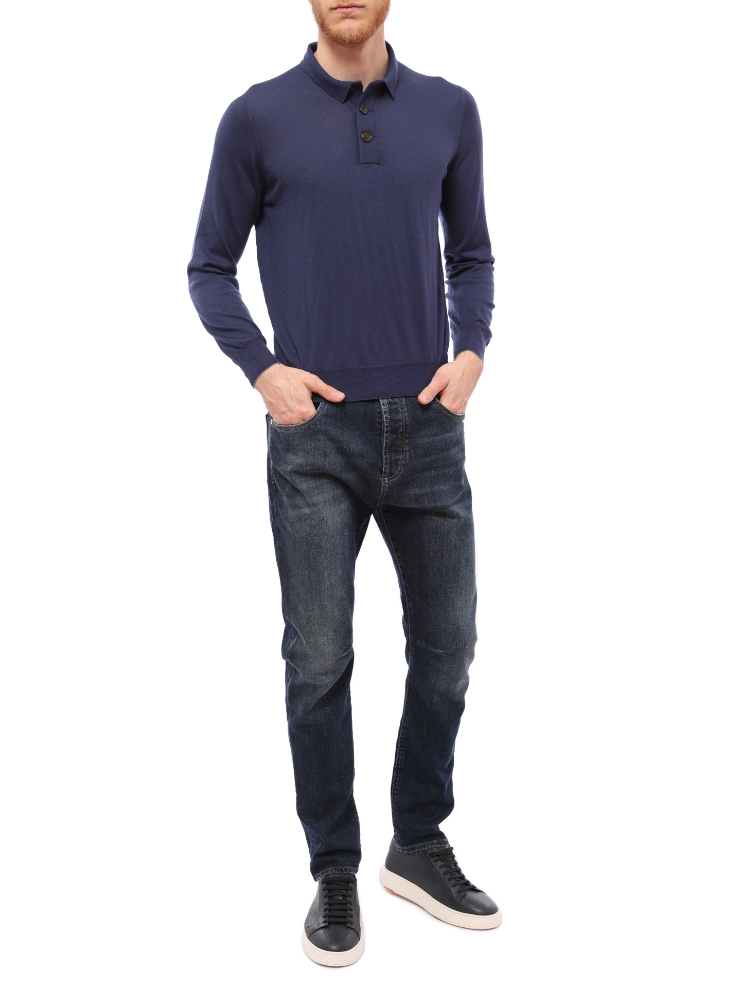 Джемпер Brunello Cucinelli M2400245 синий мужской — купить в интернет-магазине Verdistore
