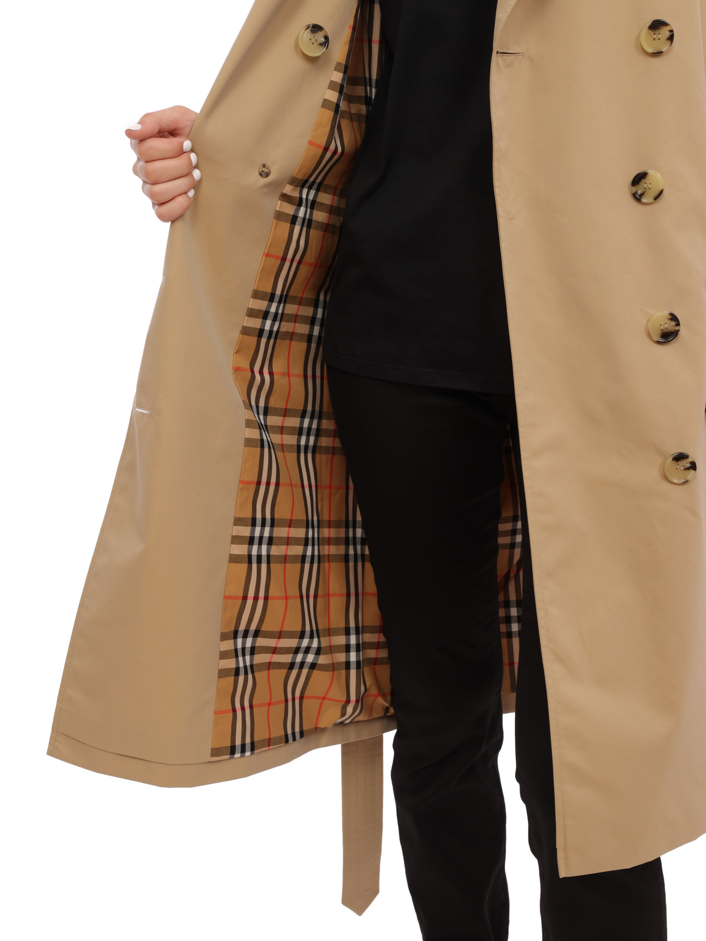 Тренч Burberry 8045288 A1366 бежевый женский — купить в интернет-магазине Verdistore