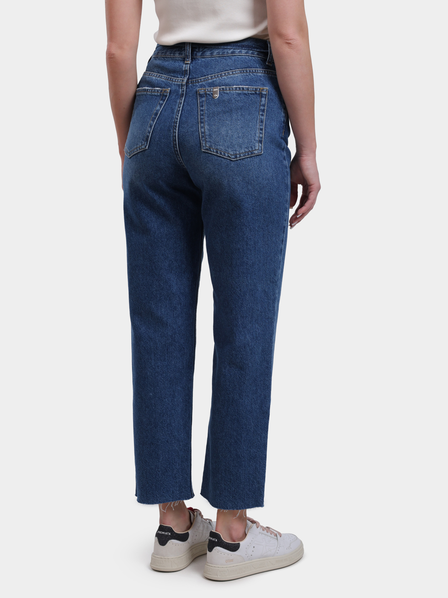 Джинсы Liu-Jo UA6249 D0244 79022 синие женские с поясом — купить в интернет-магазине Verdistore