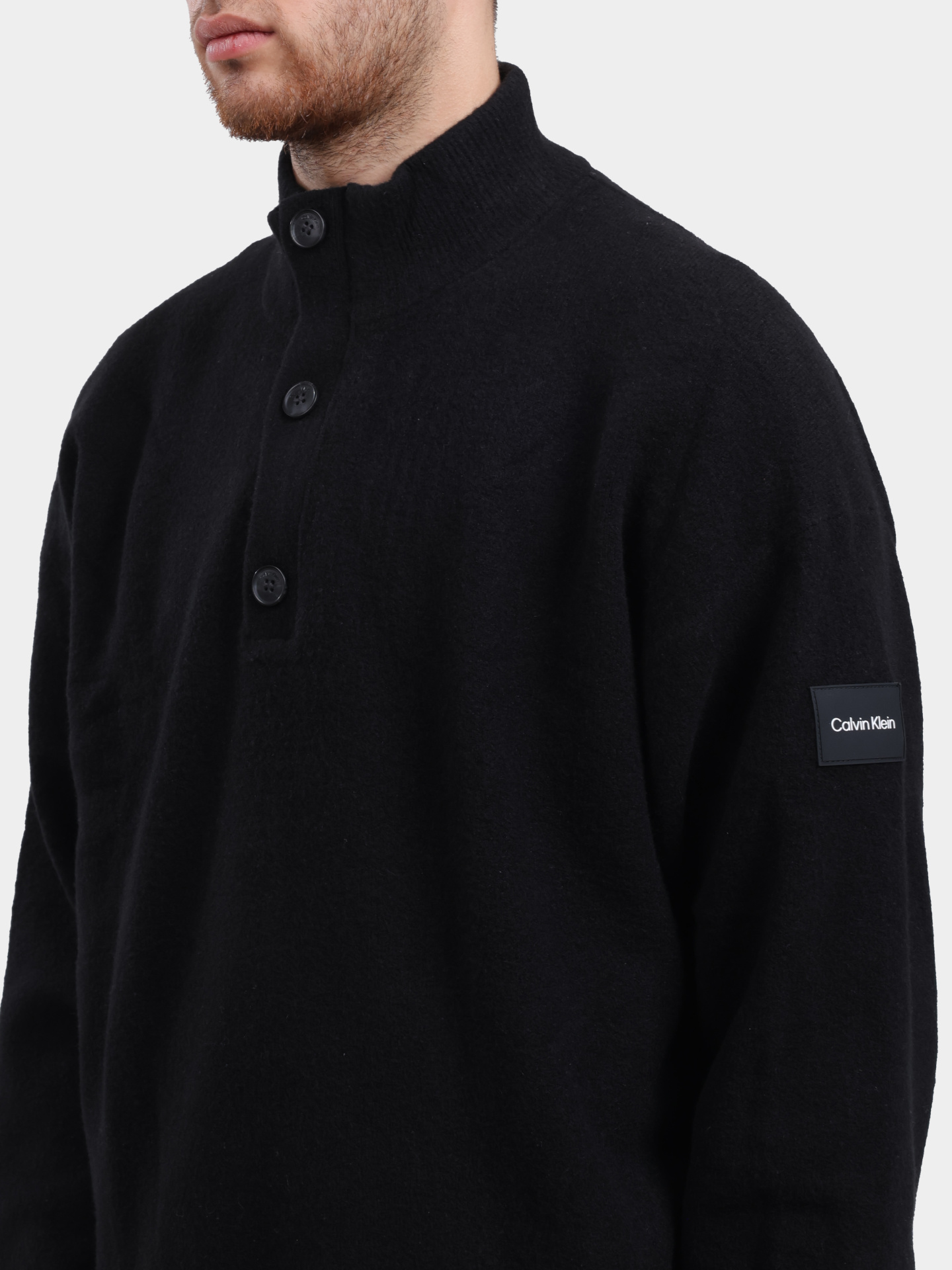 Свитер Calvin Klein K10K111960 черный мужской — купить в интернет-магазине Verdistore