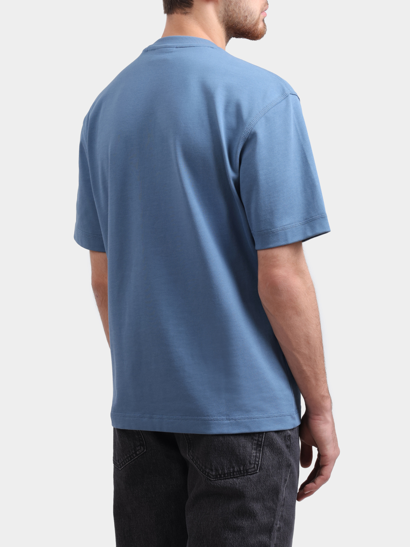 Футболка Hugo Nestite 10274737 синяя мужская с нагрудным карманом — купить в интернет-магазине Verdistore