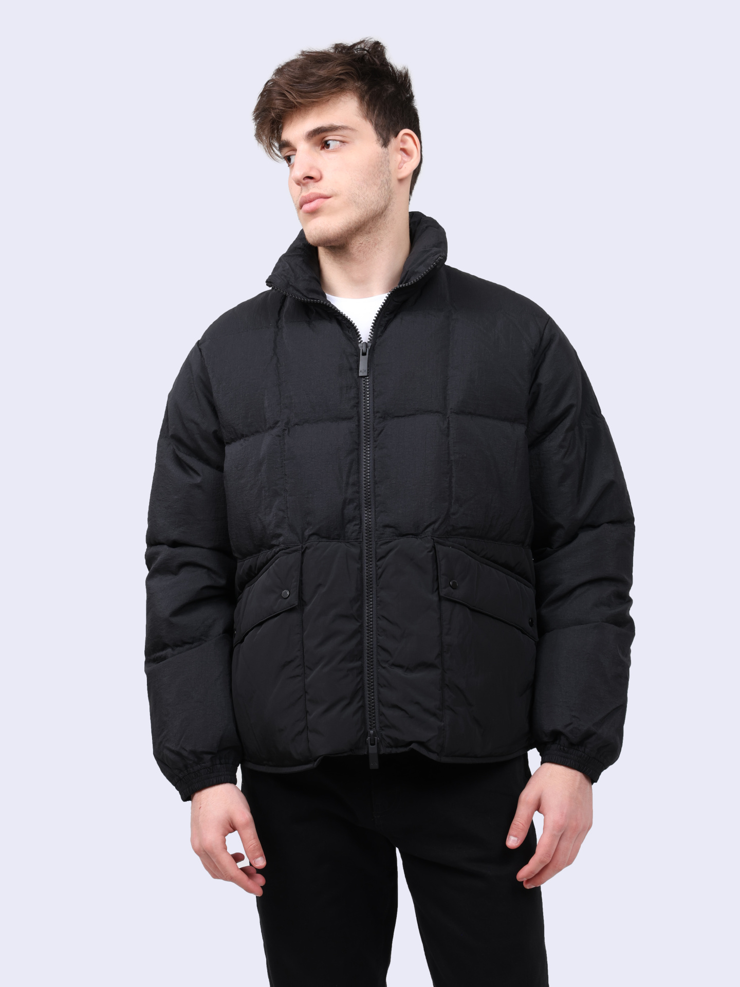 Пуховик Armani Exchange 6DZBL5 ZN5GZ 1200 черный мужской — купить в интернет-магазине Verdistore