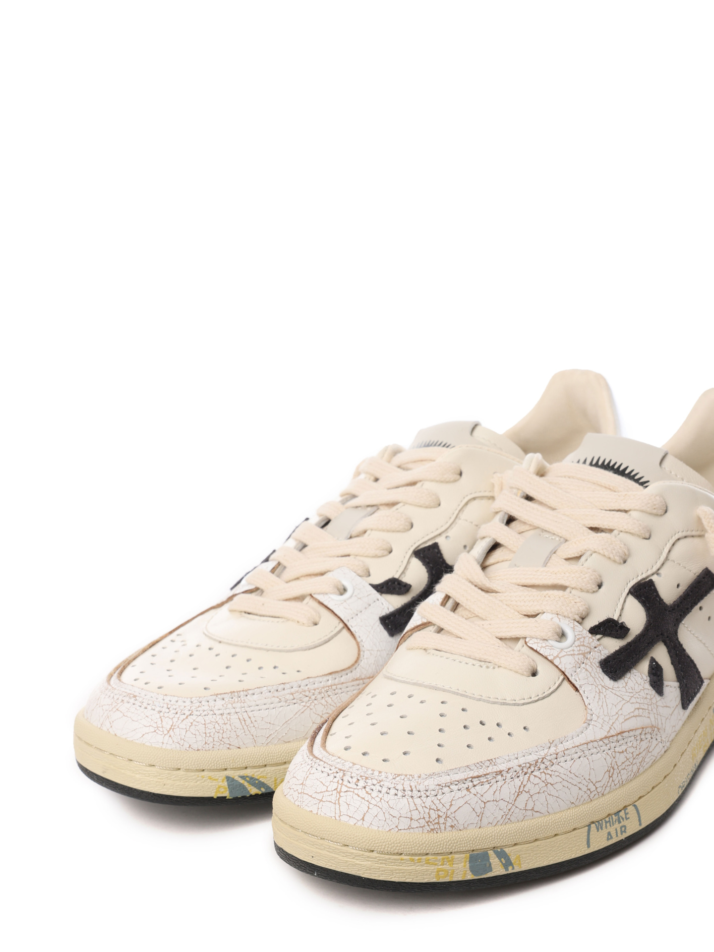 Кеды белые комбинированные с принтом на подошве — купить в интернет-магазине Verdistore