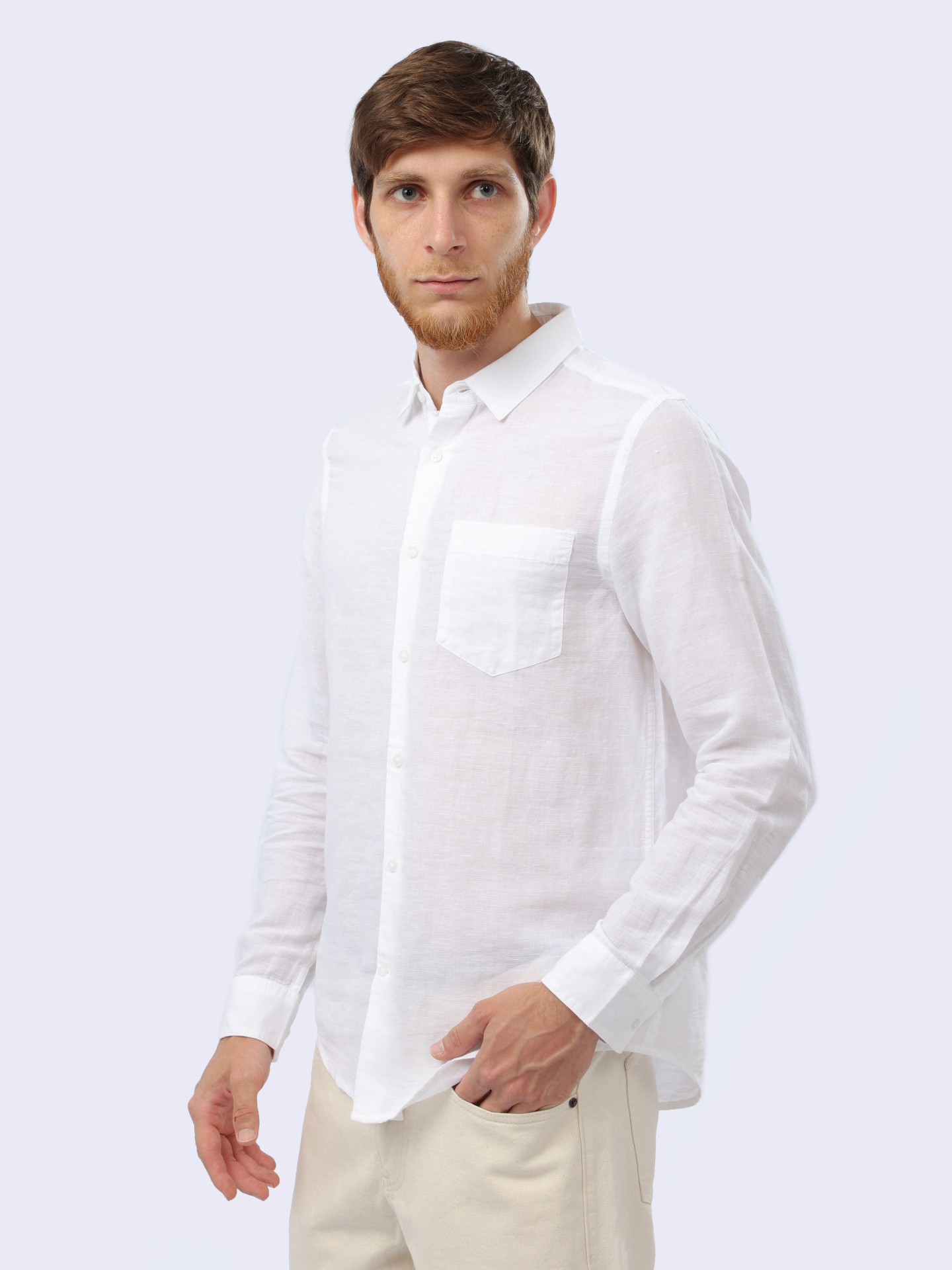Рубашка Calvin Klein K10K108664 белая мужская — купить в интернет-магазине Verdistore