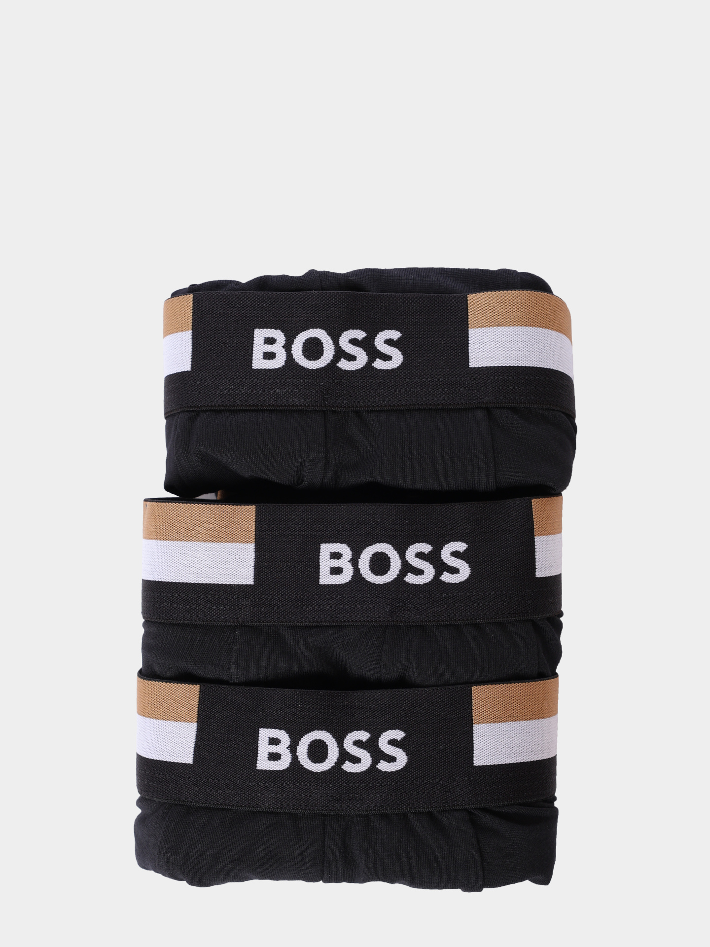 Трусы комплект Boss 50516542 001 черные мужские с логотипом — купить в интернет-магазине Verdistore