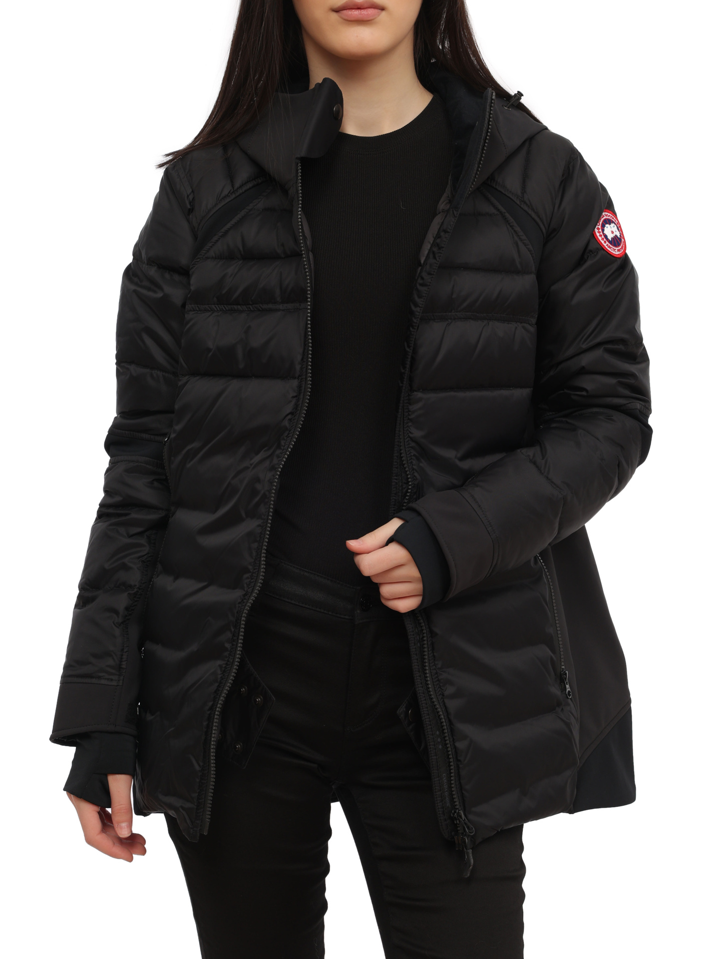 Пуховик Canada Goose 2728L черный женский — купить в интернет-магазине Verdistore