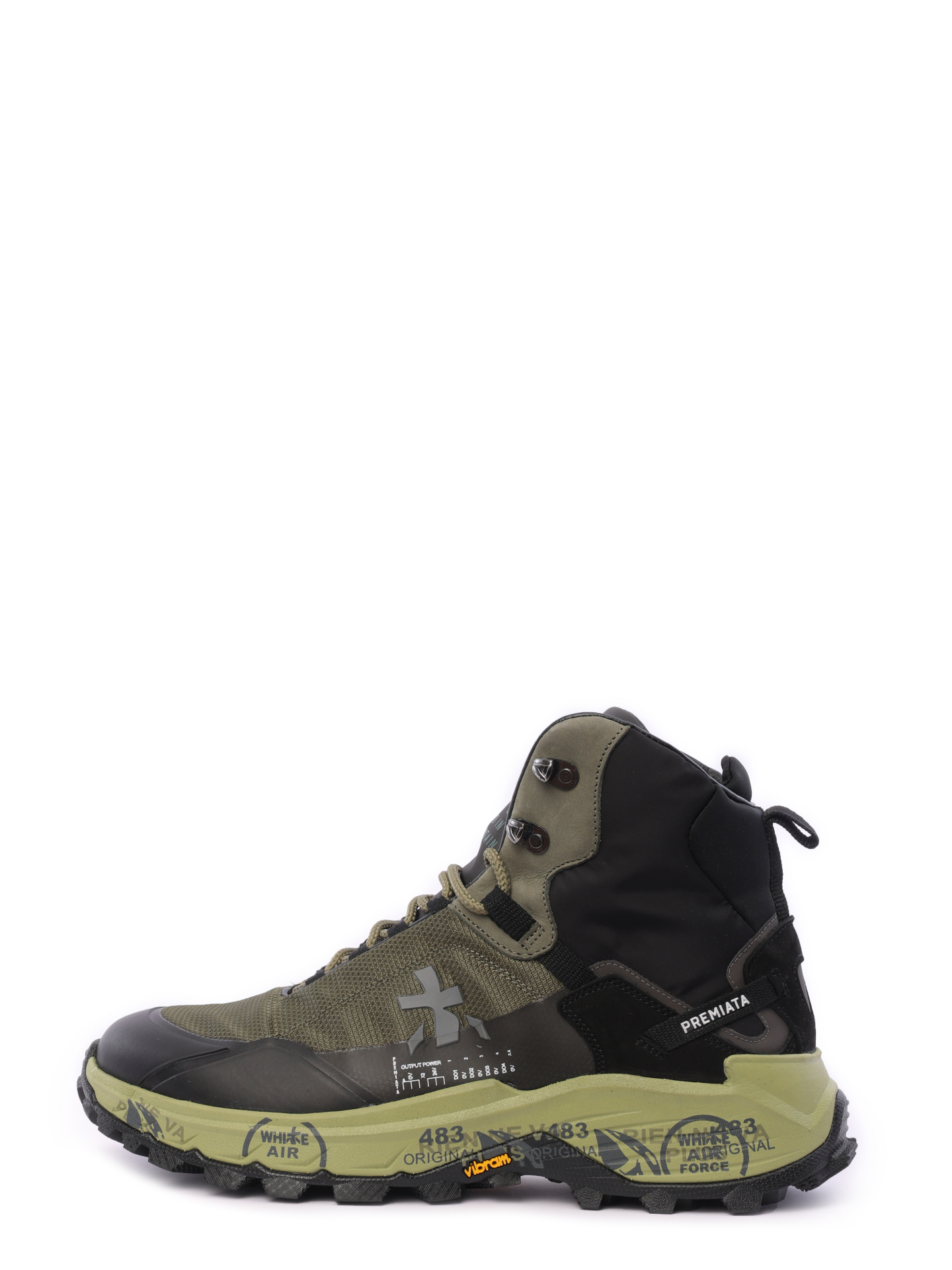 Кроссовки комбинированные высокие на массивной подошве — купить в интернет-магазине Verdistore