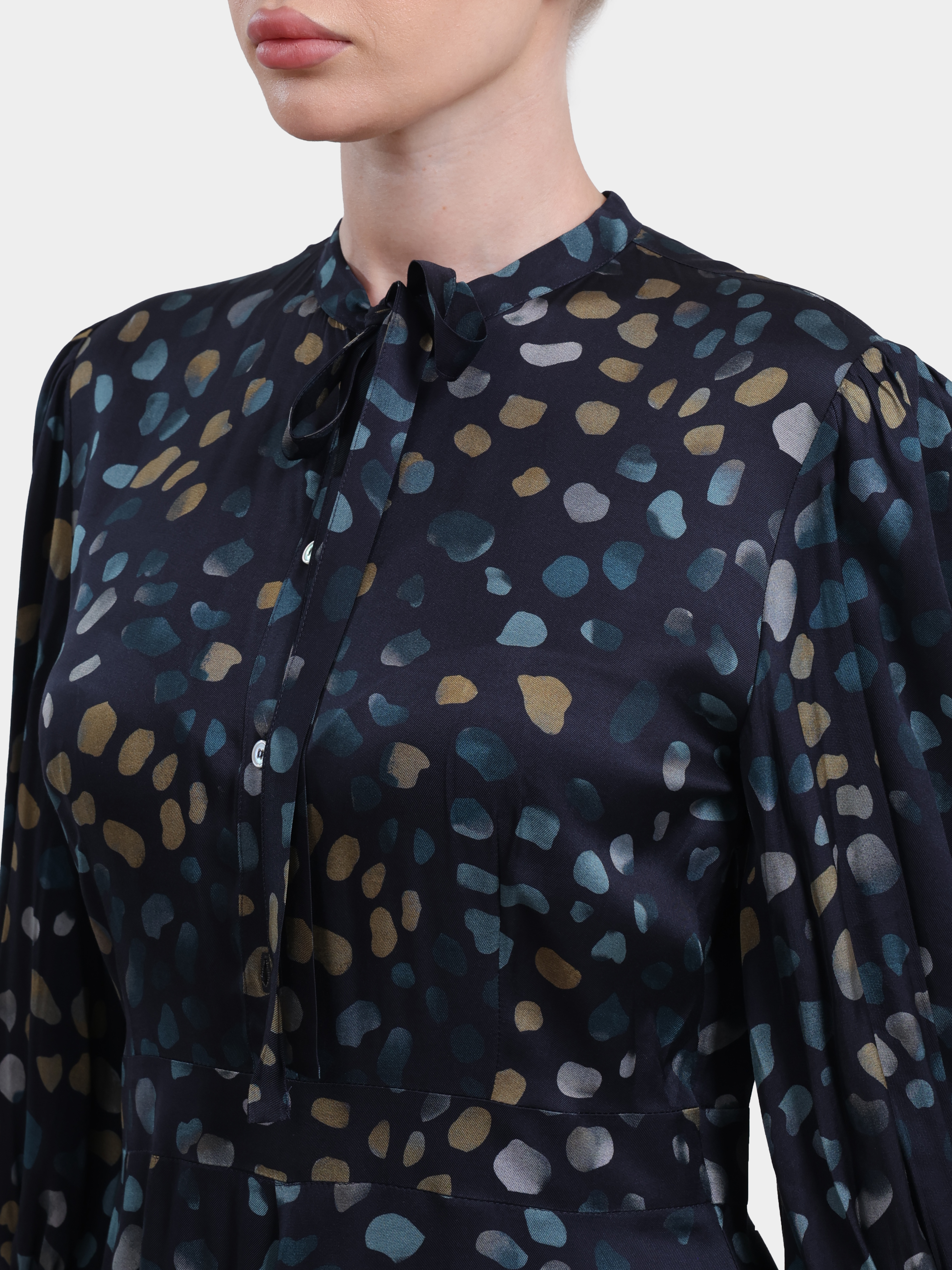 Платье MARELLA MLLFULCRO 001 синее женское из вискозы — купить в интернет-магазине Verdistore