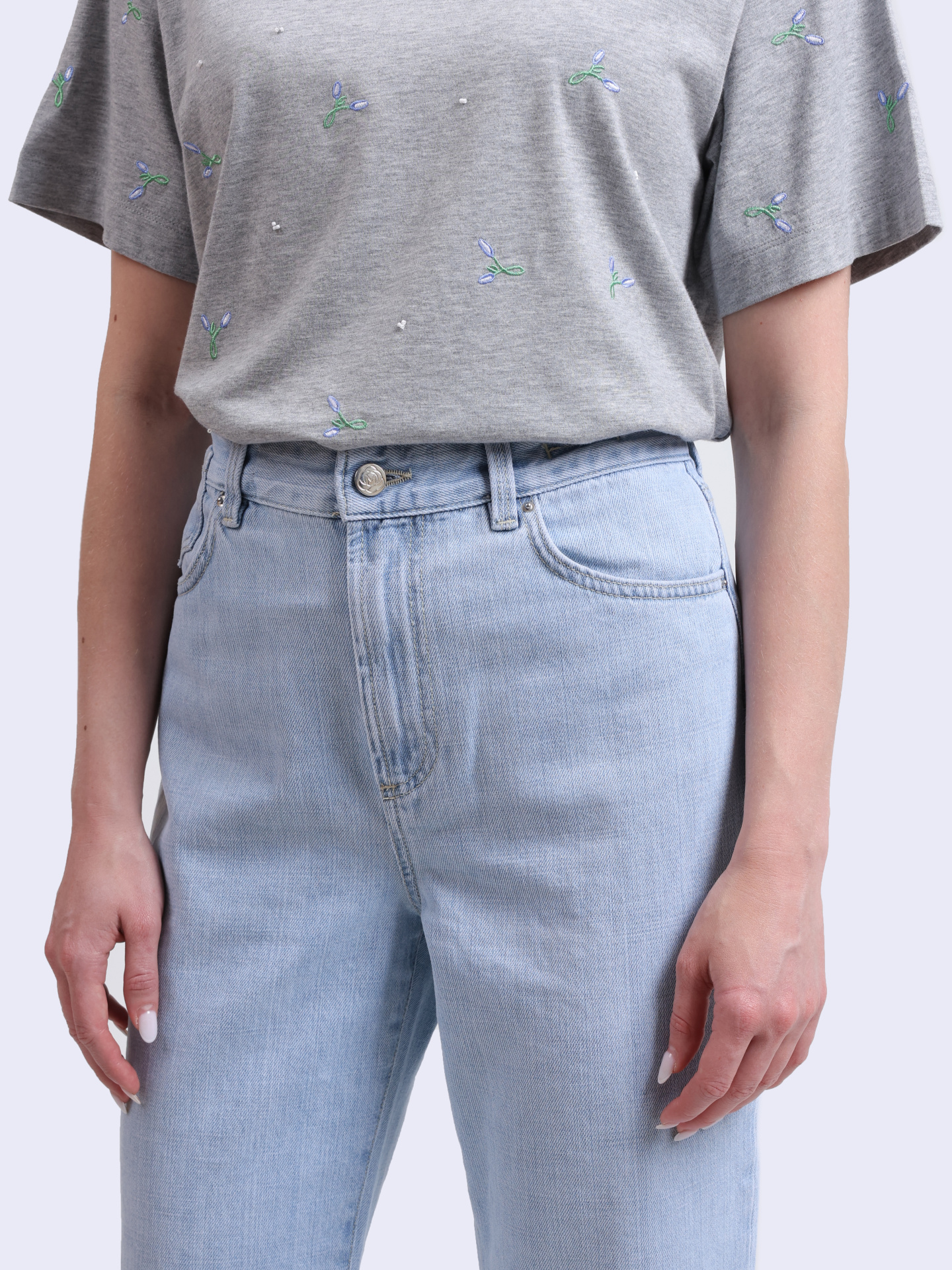 Джинсы MARELLA MOM 006 голубые женские — купить в интернет-магазине Verdistore