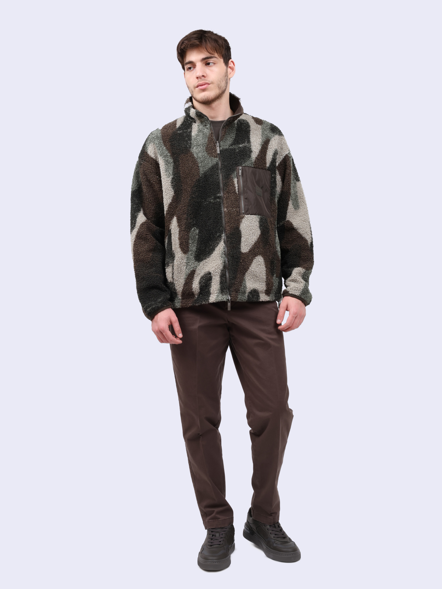 Куртка Armani Exchange 6DZBHA ZJNGZ 5815 флисовая мужская — купить в интернет-магазине Verdistore