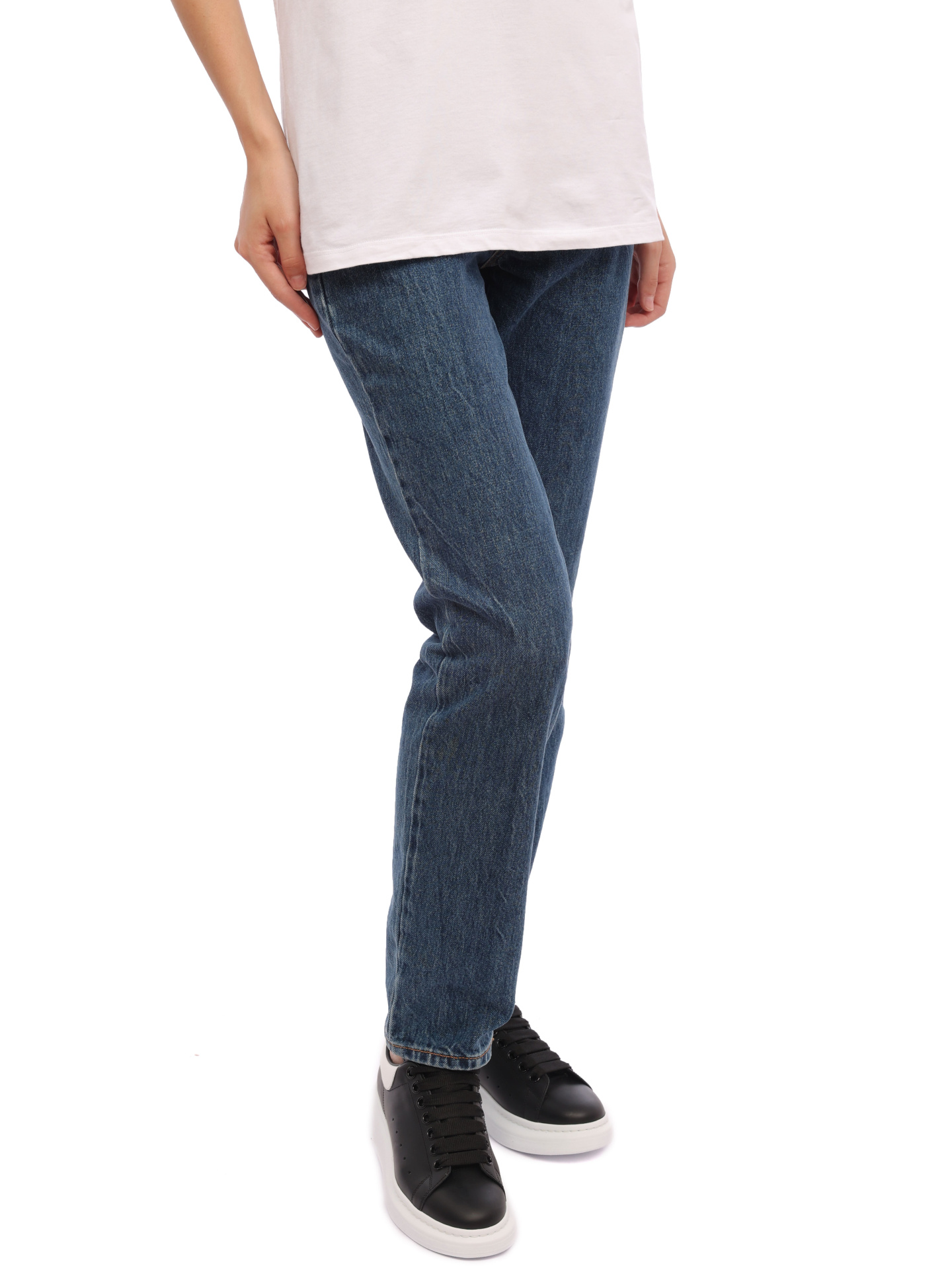 Джинсы Alexander McQueen 687420-QMABP-4118 синие женские — купить в интернет-магазине Verdistore