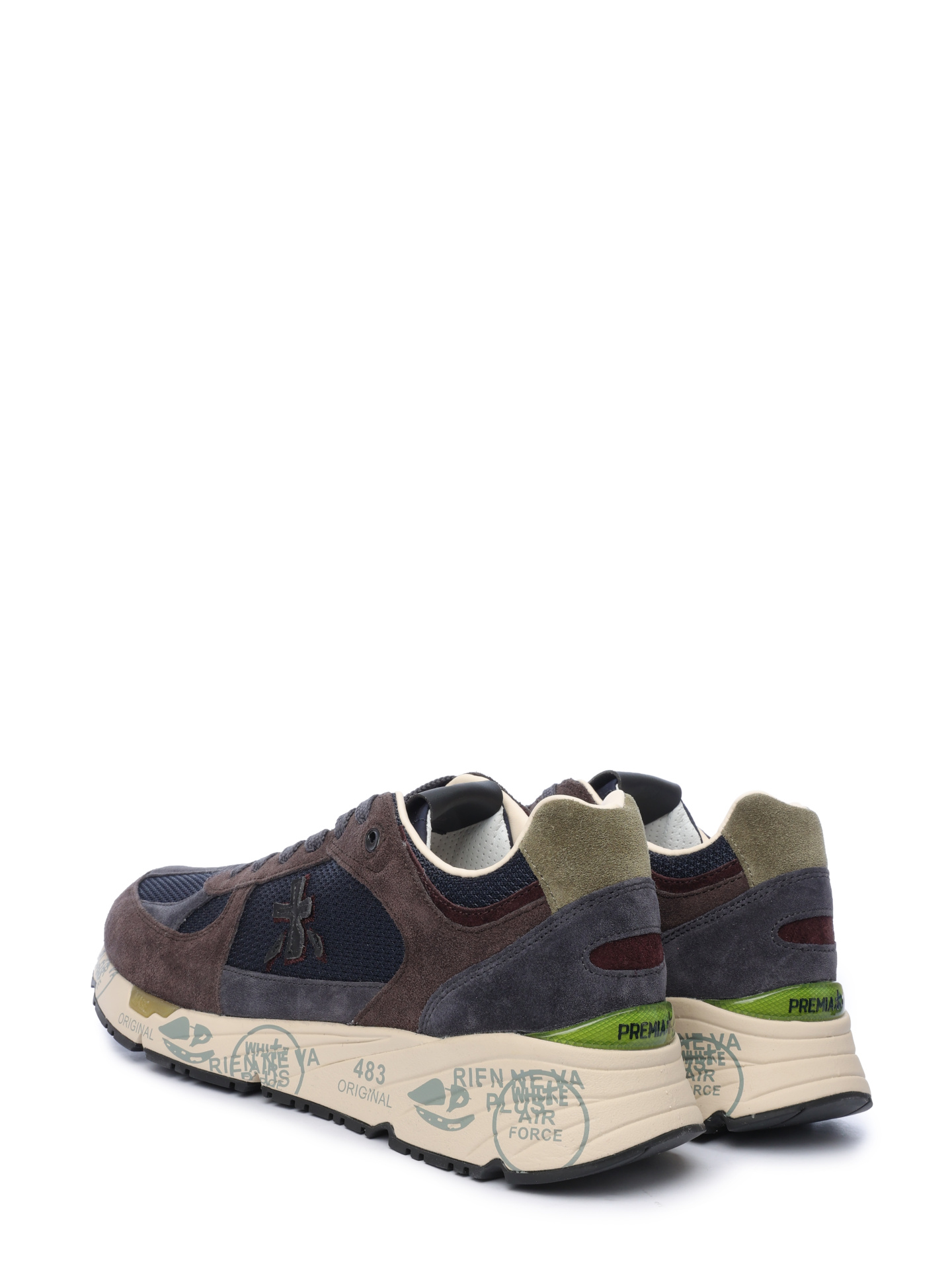 Кроссовки на белой подошве тканевые с замшевыми вставками — купить в интернет-магазине Verdistore