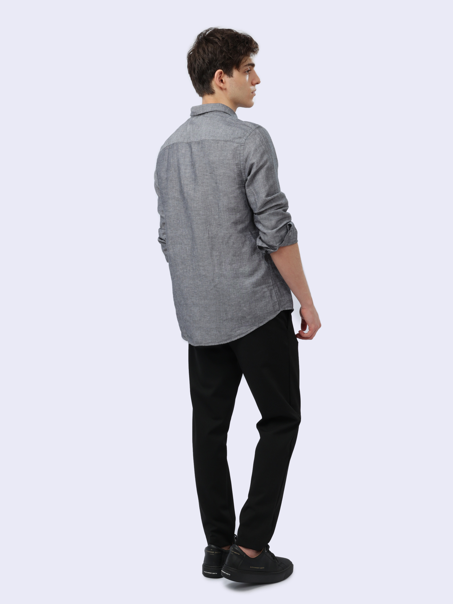 Рубашка Calvin Klein K10K108664 серая мужская — купить в интернет-магазине Verdistore