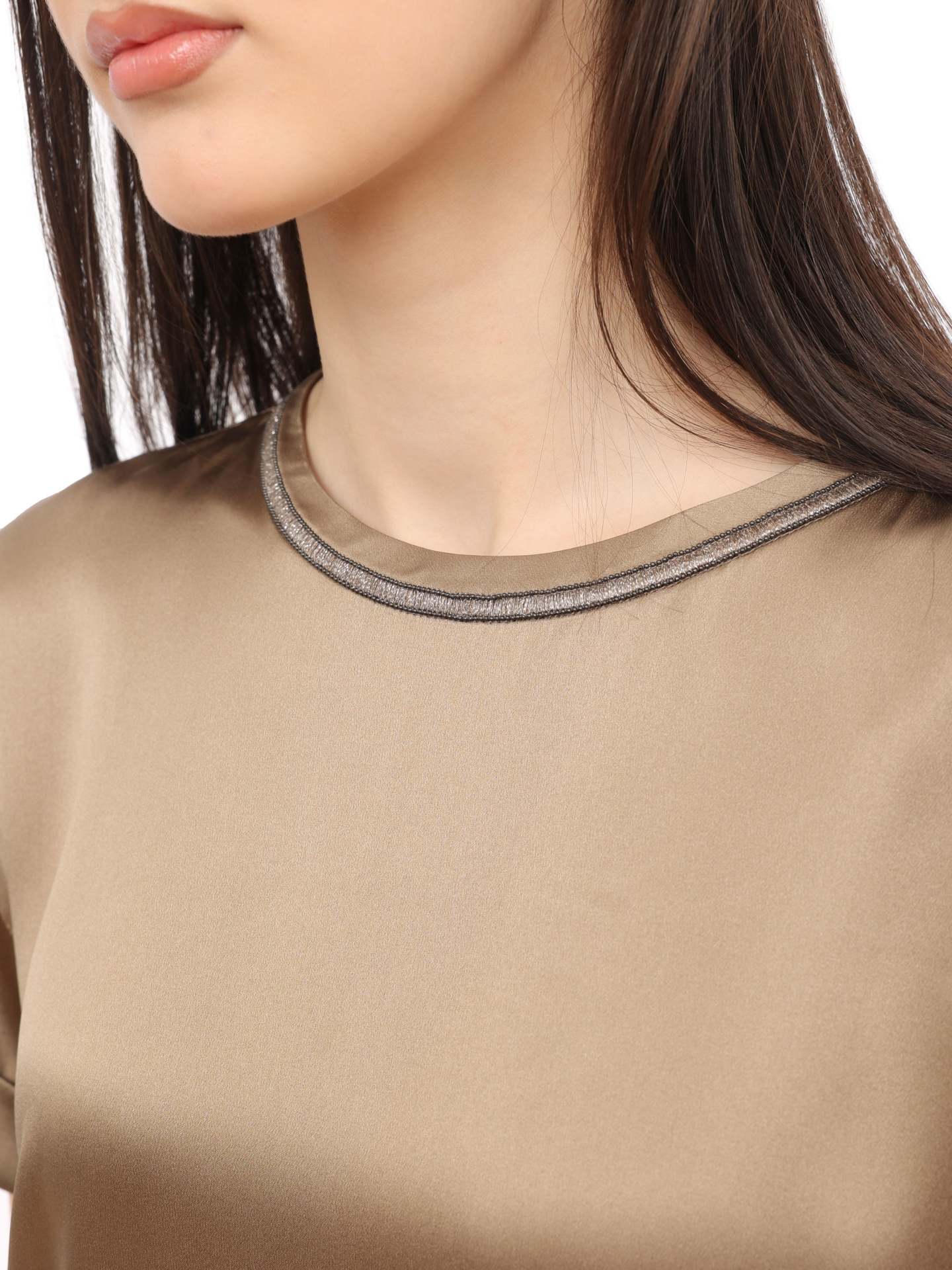Топ Brunello Cucinelli M0C59E1320 шелковый женский — купить в интернет-магазине Verdistore
