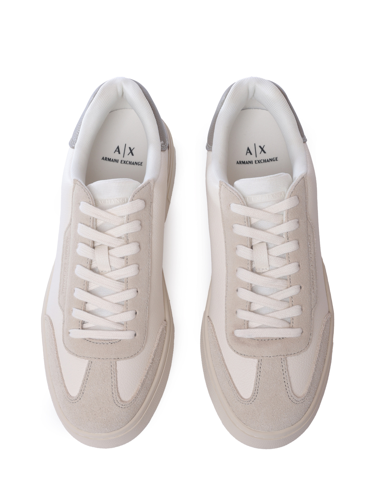 Кеды Armani Exchange XUX250 XV948 U641 белые мужские с контрастными вставками — купить в интернет-магазине Verdistore