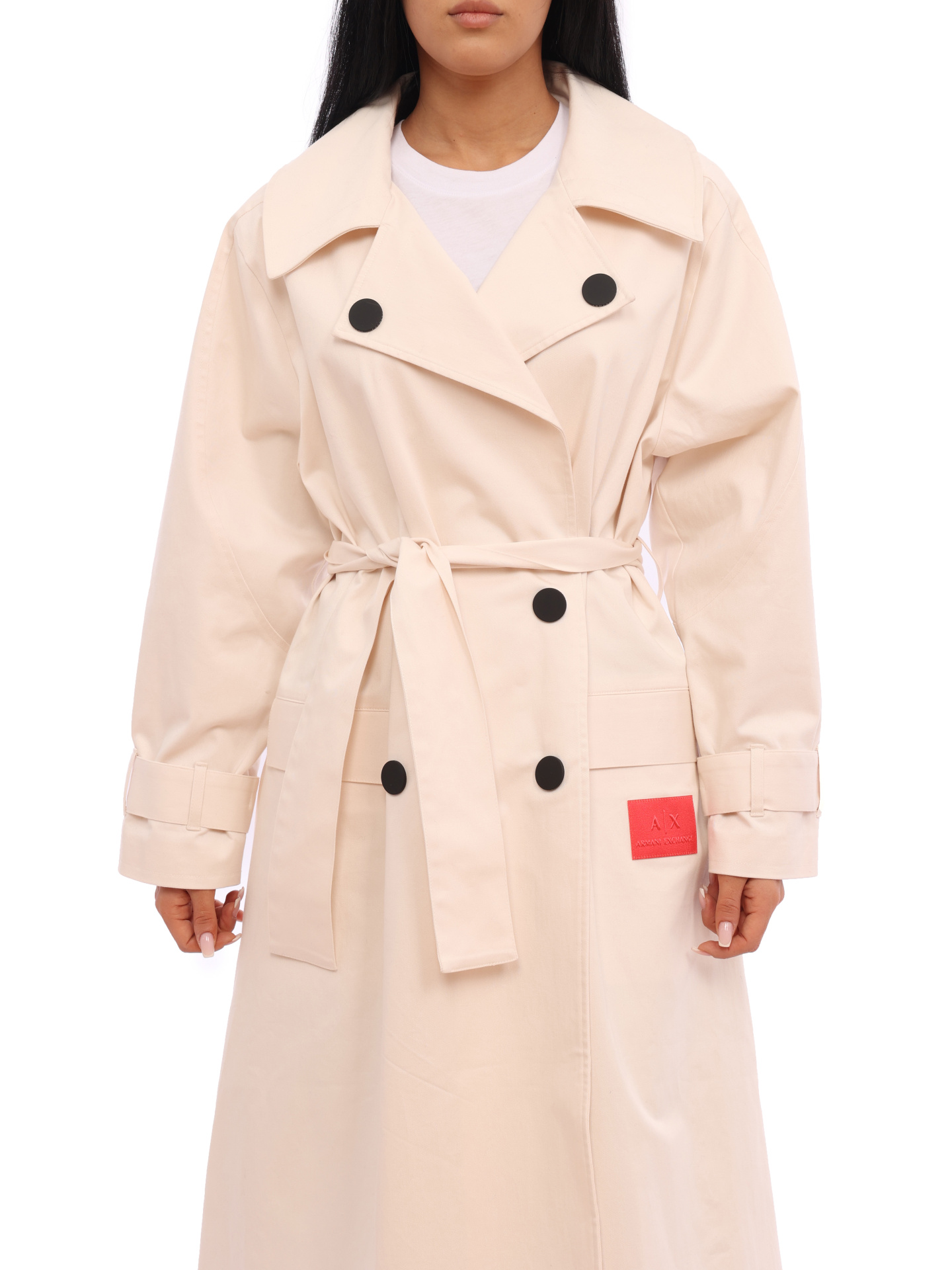 картинка Тренч Armani Exchange 6LYL24 YN7EZ 1130 розовый женский из хлопка от магазина Verdistore