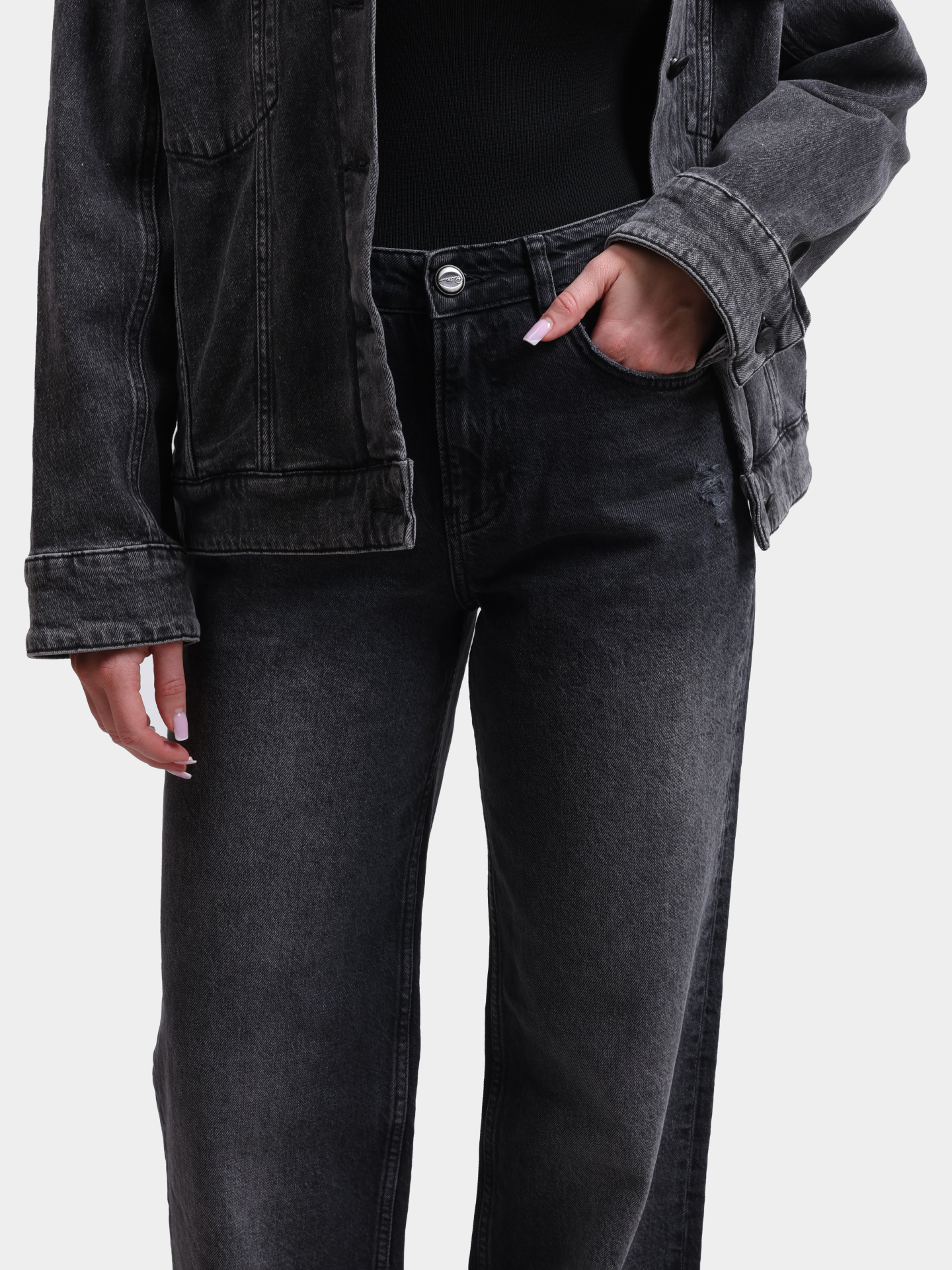 Джинсы Pantamo 71438-1589-03 серые женские с подворотами — купить в интернет-магазине Verdistore