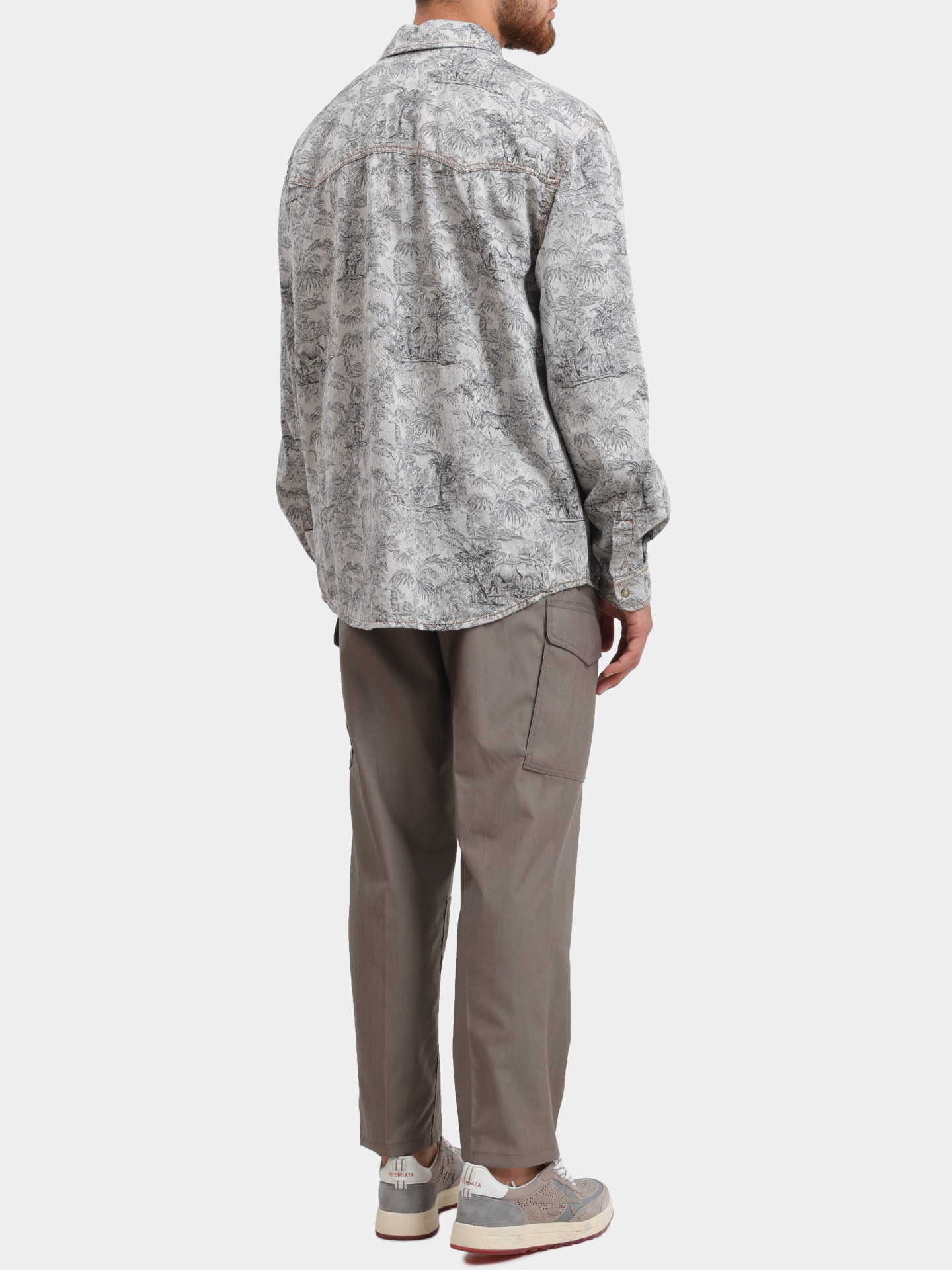 Брюки Etro MRED0016 99TUBM3 N7568 серые мужские — купить в интернет-магазине Verdistore