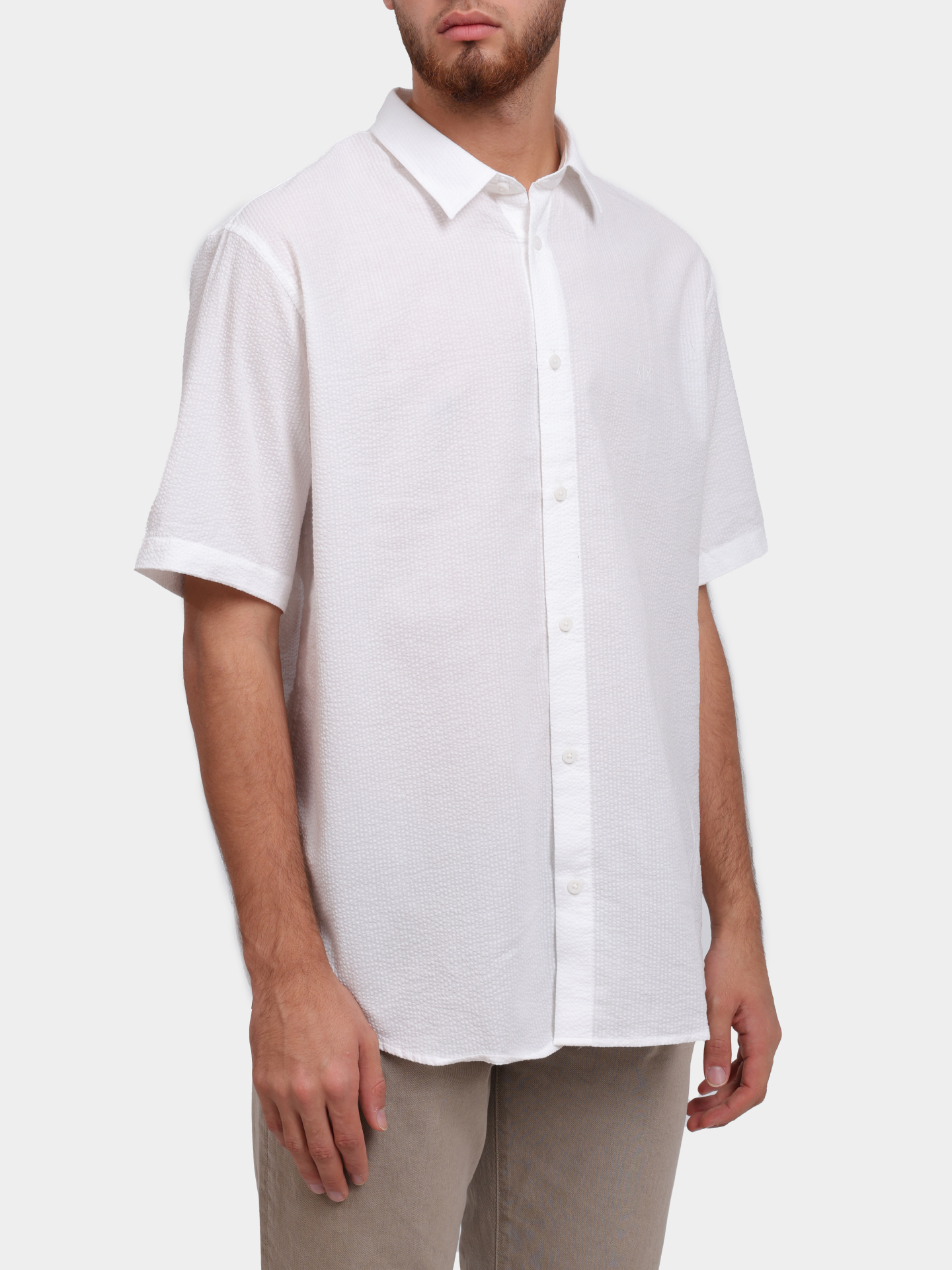 Рубашка Armani Exchange XM001237 AF13141 U0009 хлопковая мужская — купить в интернет-магазине Verdistore