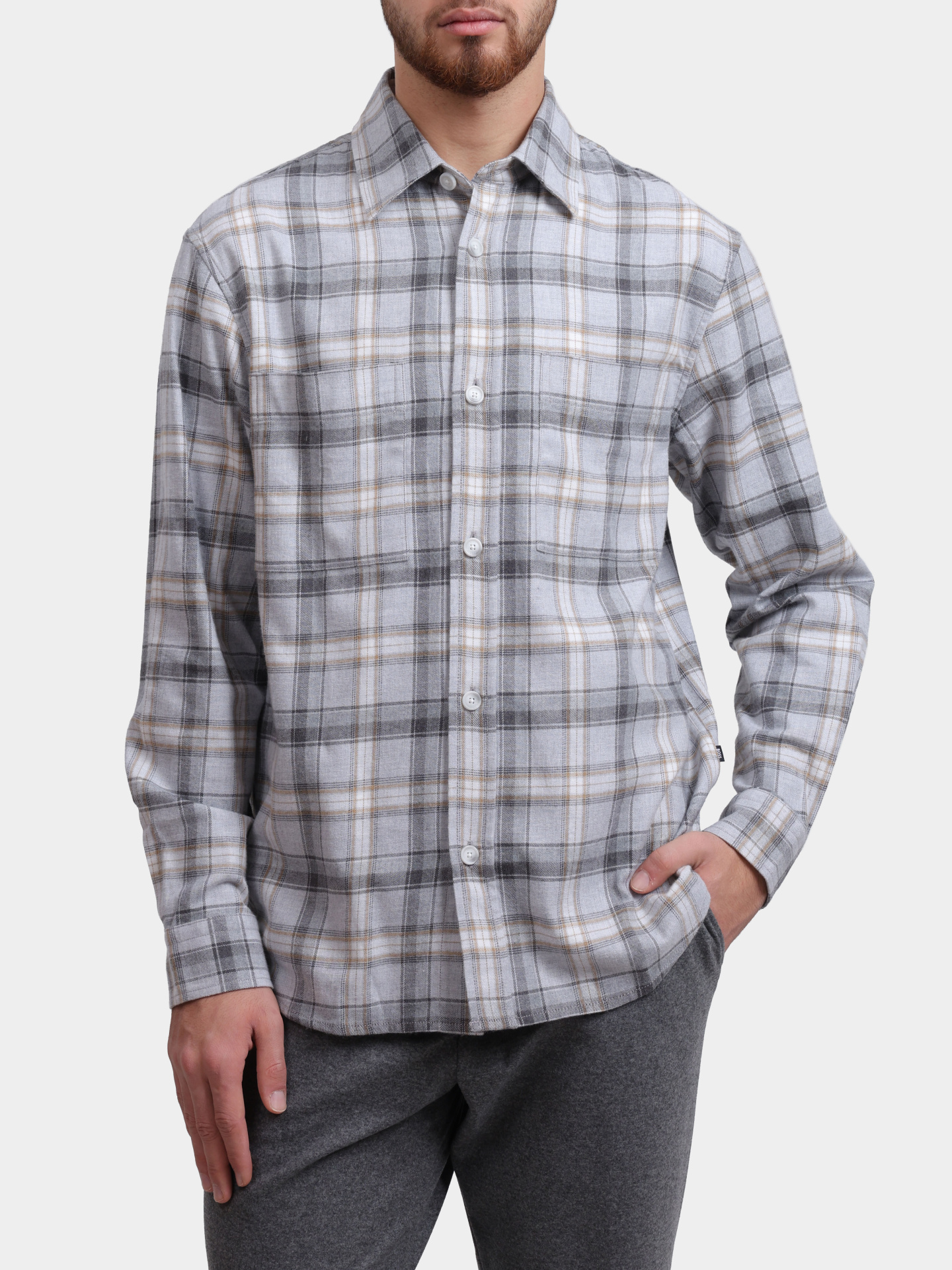 Рубашка Boss 50550646 030 клетчатая мужская — купить в интернет-магазине Verdistore