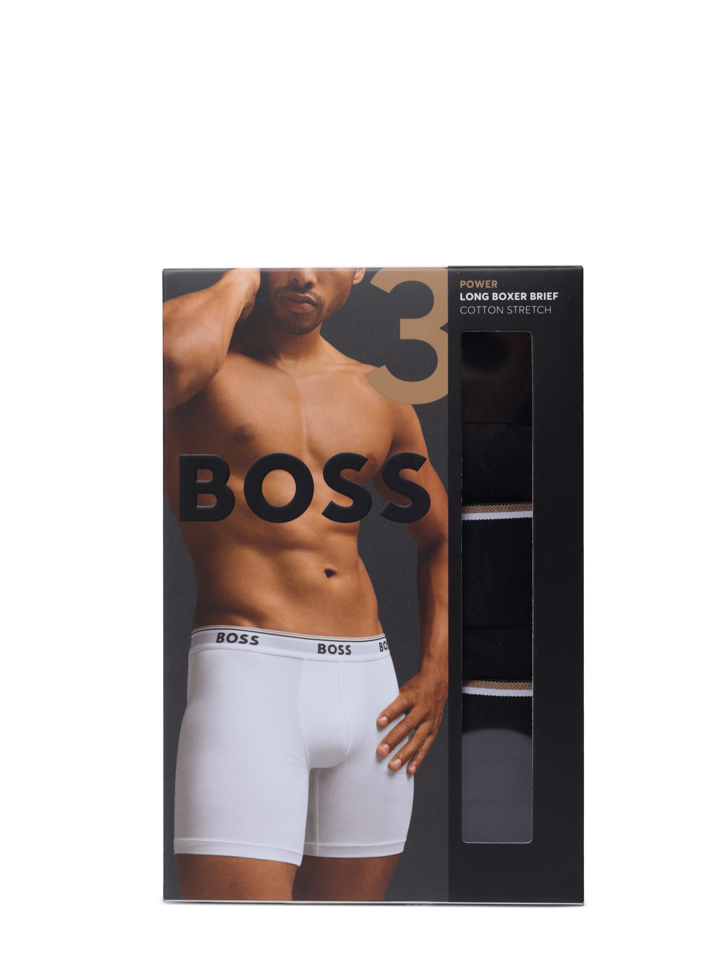 Трусы комплект Boss 50538142 001 черные мужские из хлопка — купить в интернет-магазине Verdistore