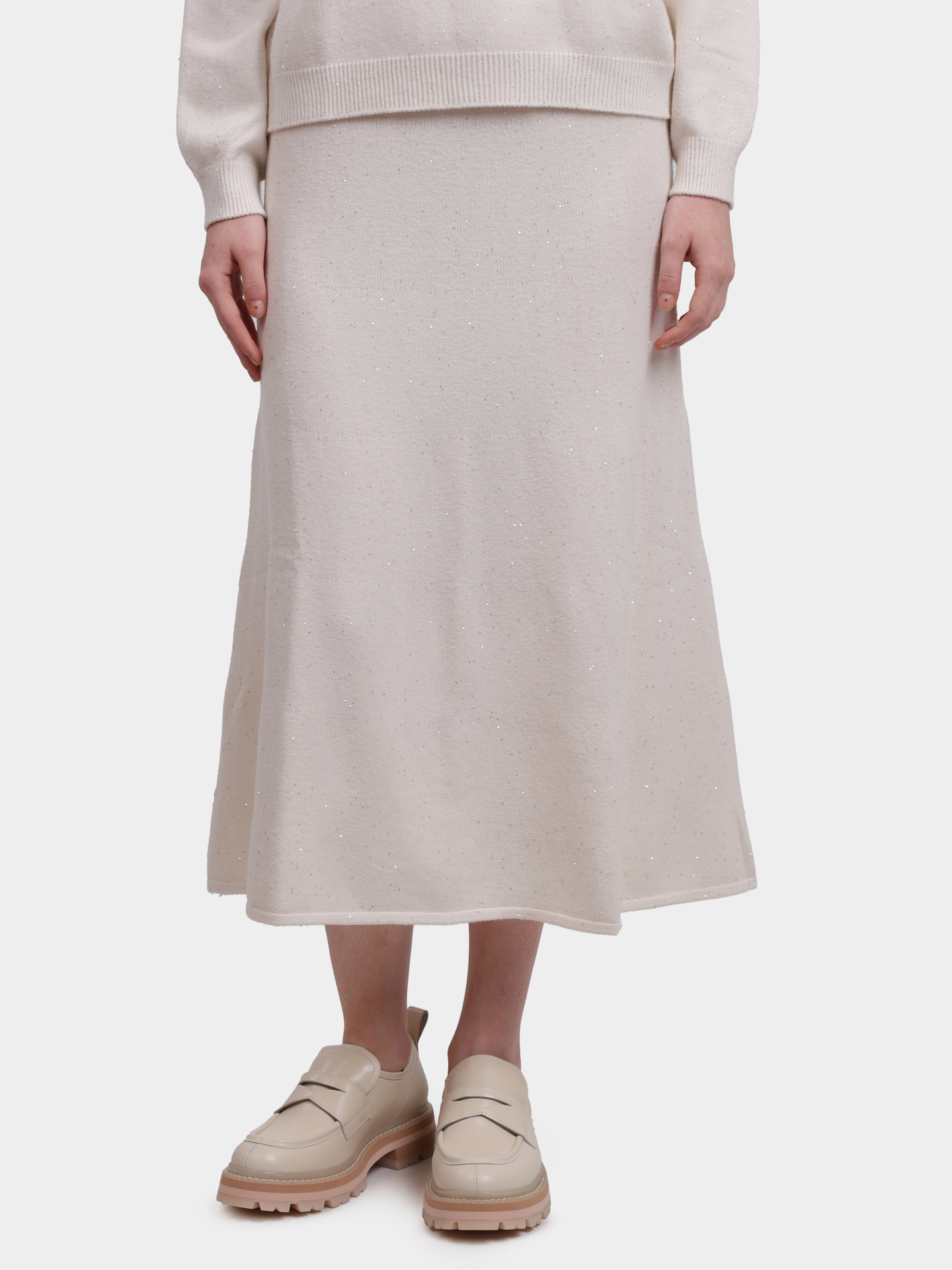 Юбка Liu-Jo MF5295 MA27R W9167 белая женская с пайетками — купить в интернет-магазине Verdistore