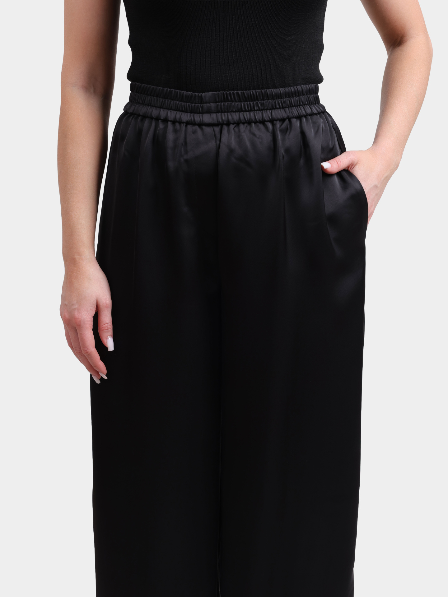 Брюки Hugo 50556673 001 атласные женские — купить в интернет-магазине Verdistore