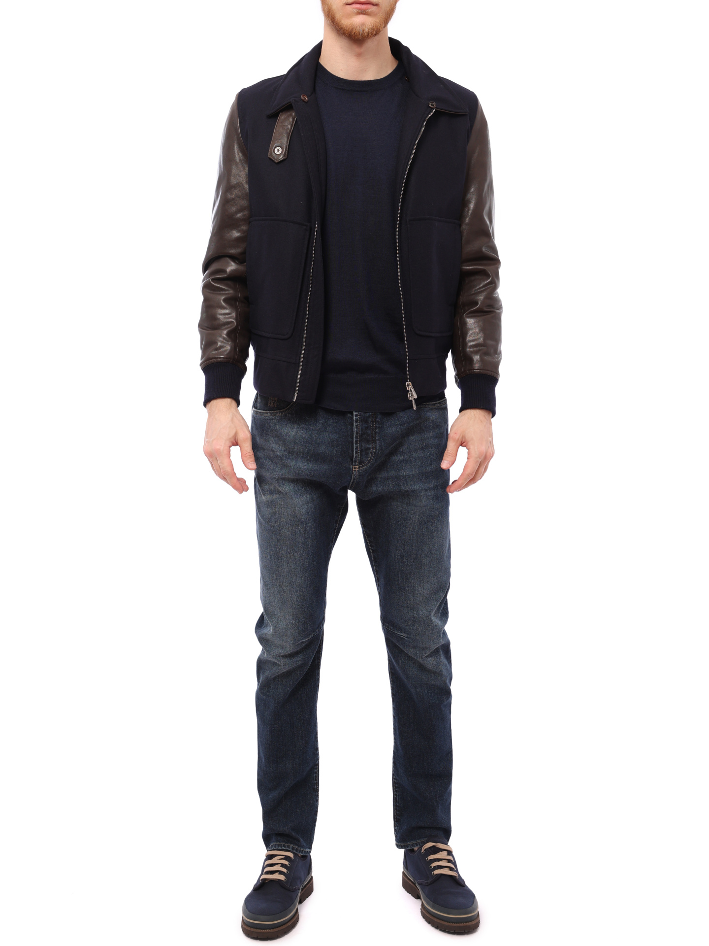 Куртка Brunello Cucinelli MM38P6374 CQ501 комбинированная мужская — купить в интернет-магазине Verdistore