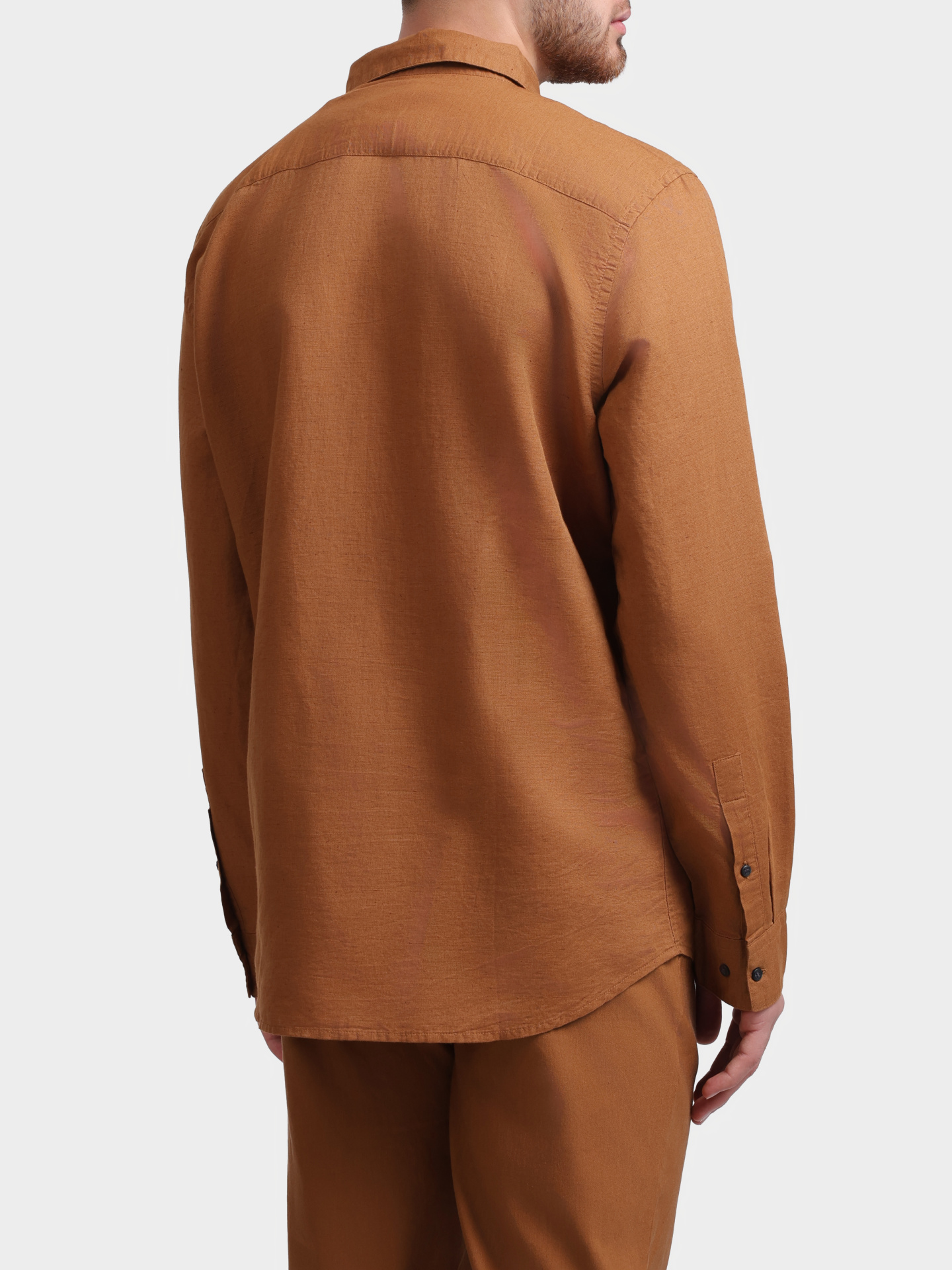 Рубашка Calvin Klein K10K114488 GYM коричневая мужская — купить в интернет-магазине Verdistore