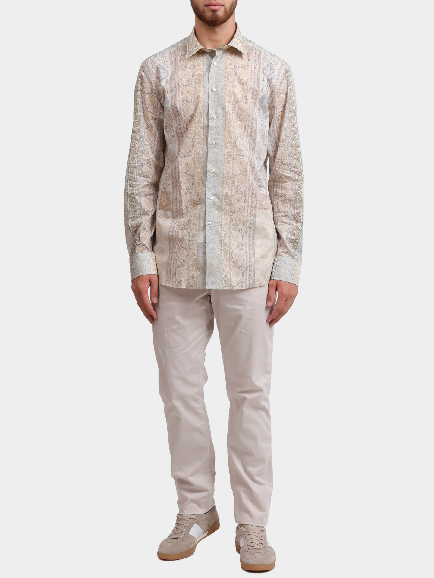 Рубашка MRIB0001 99SP5A6 X0800 хлопковая прямого кроя с принтом  — купить в интернет-магазине Verdistore