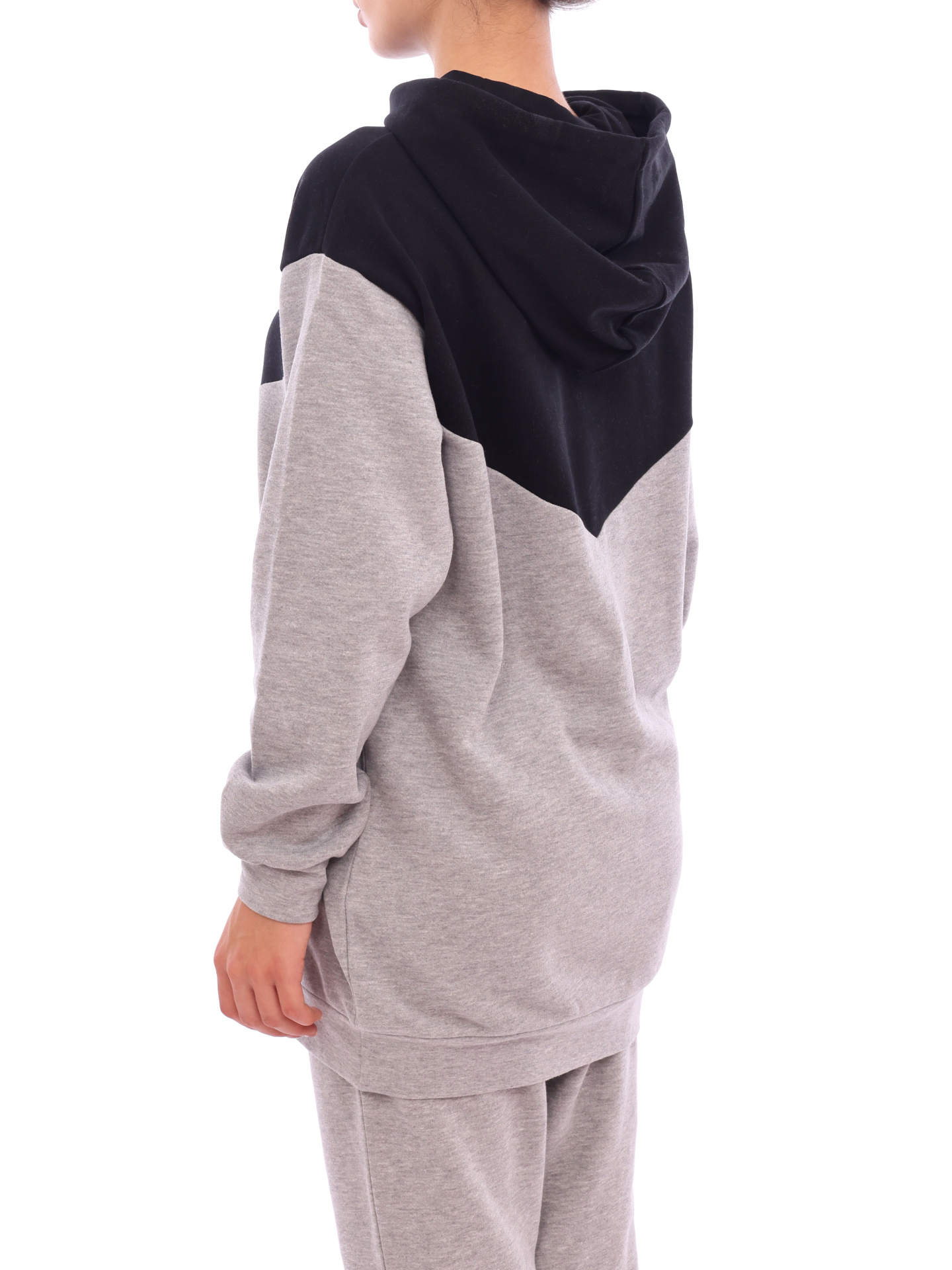 Худи Armani Exchange 6KYM39 YJ7PZ 5383 комбинированное женское удлинённое — купить в интернет-магазине Verdistore