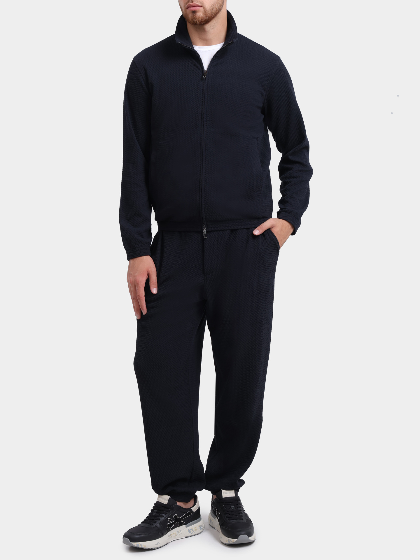 Джоггеры Emporio Armani EM005044 AF23623 UB118 фактурные мужские — купить в интернет-магазине Verdistore