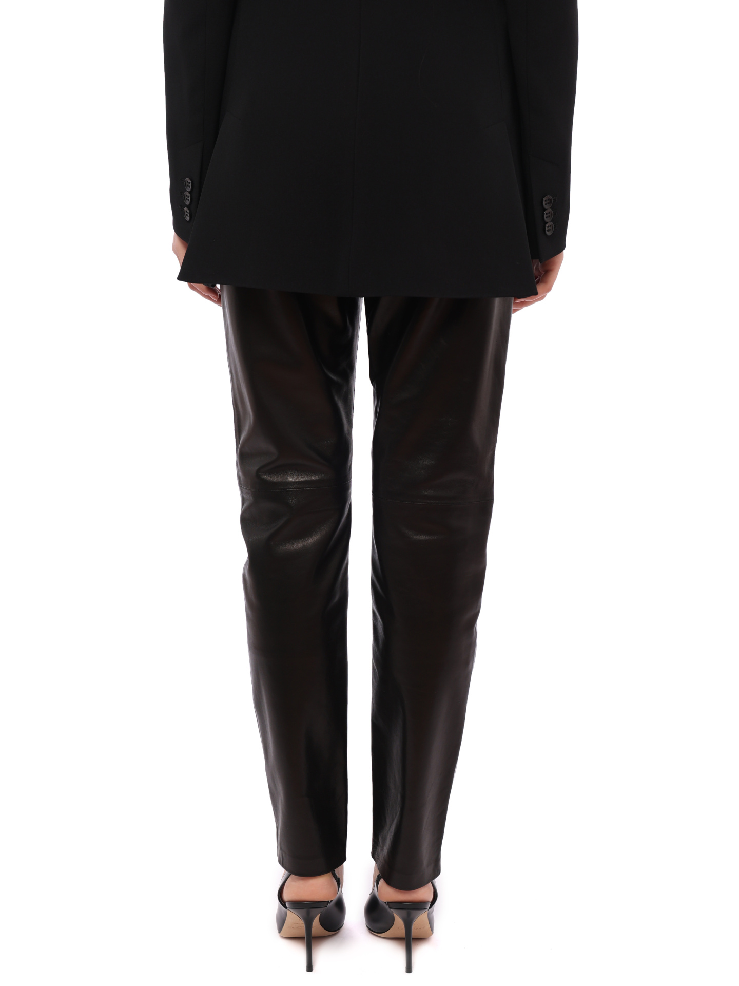 Брюки Barbara Bui S8605 черные женские из кожи — купить в интернет-магазине Verdistore