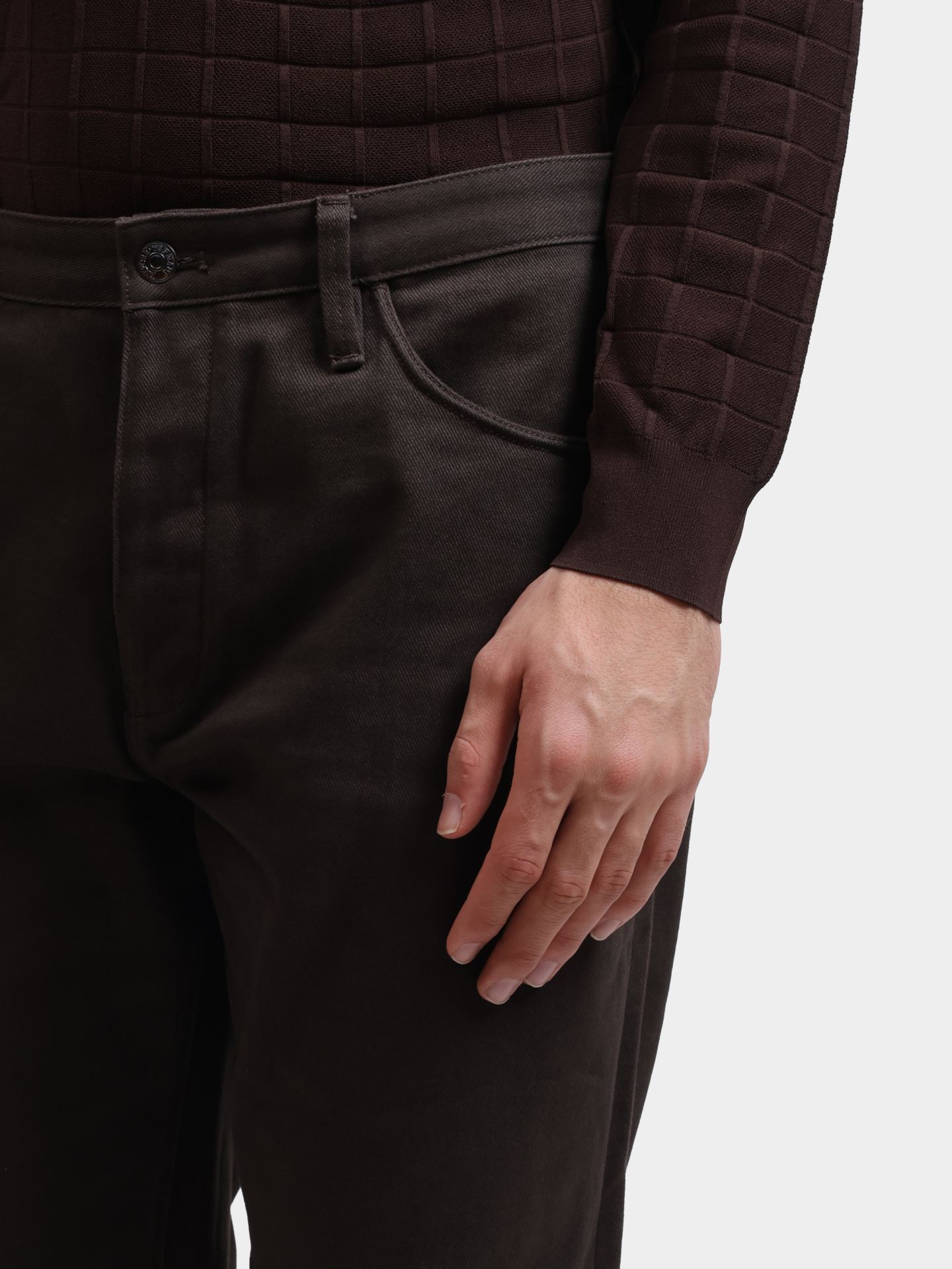 Джинсы Emporio Armani 6R1J69 1NGRZ 05A6 темно-коричневые мужские — купить в интернет-магазине Verdistore