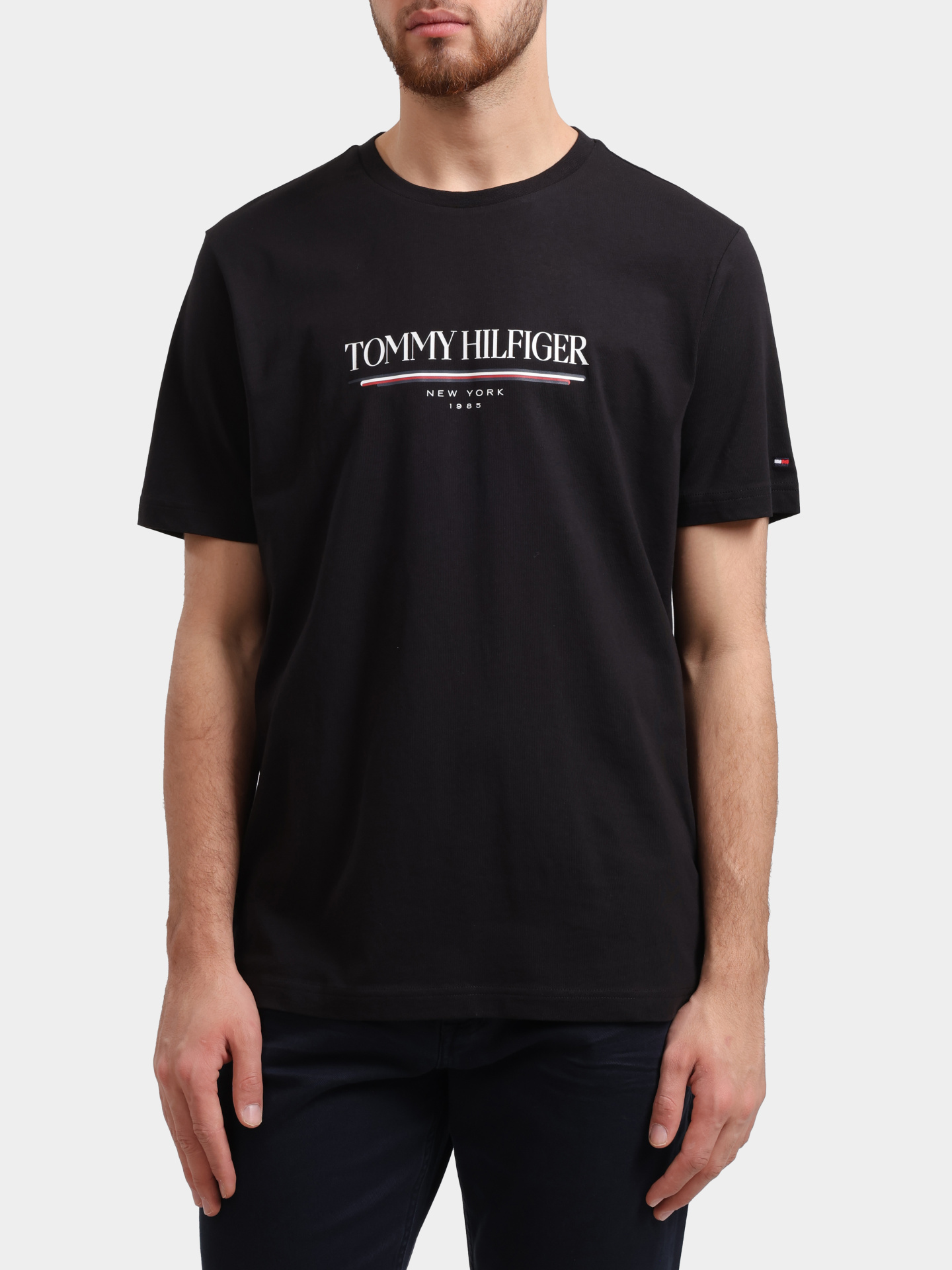 Футболка Tommy Hilfiger MW0MW40324 мужская с логотипом — купить в интернет-магазине Verdistore