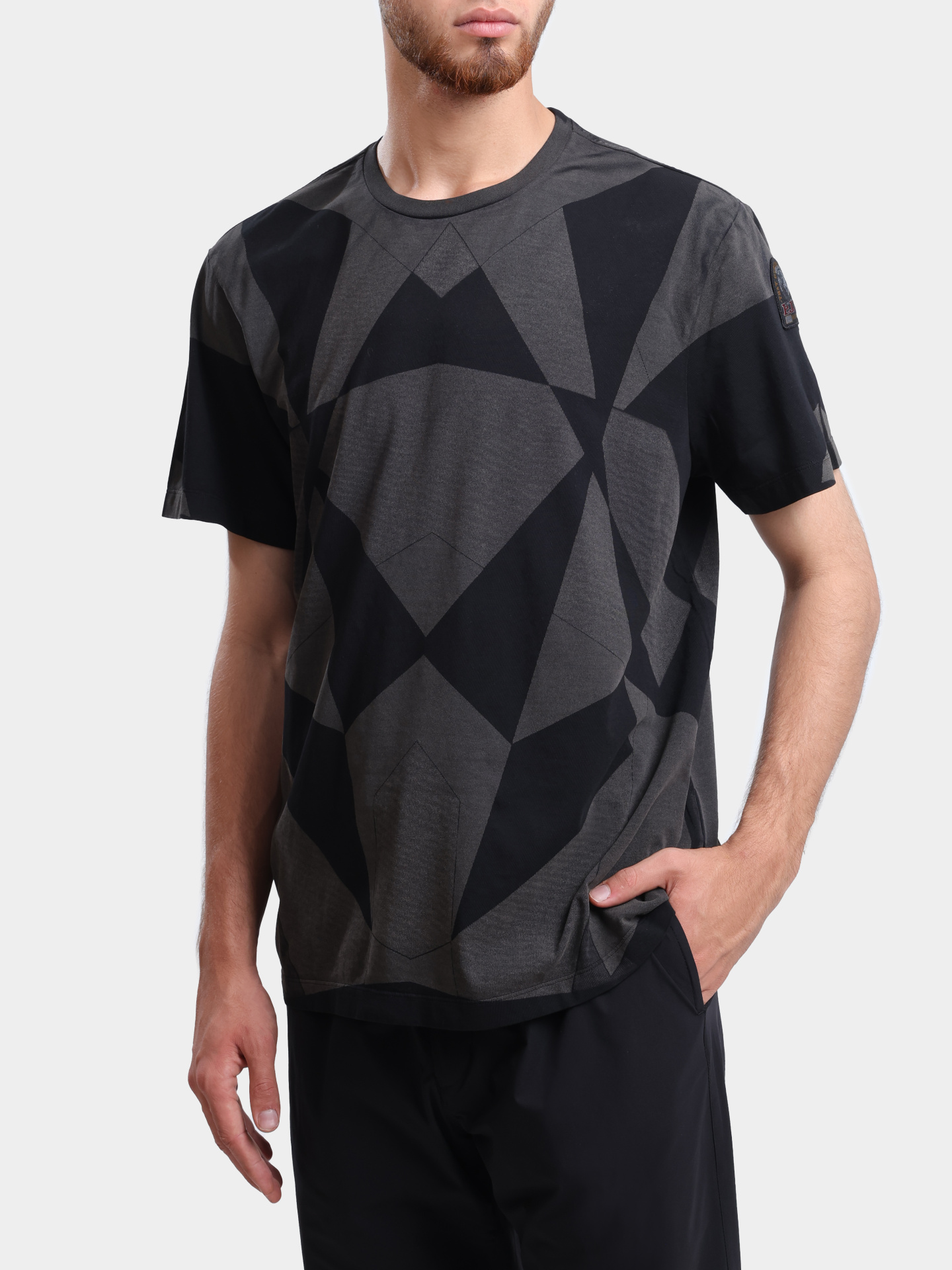 Футболка Parajumpers KY12 SHISPARE PR P027 хлопковая мужская с принтом — купить в интернет-магазине Verdistore