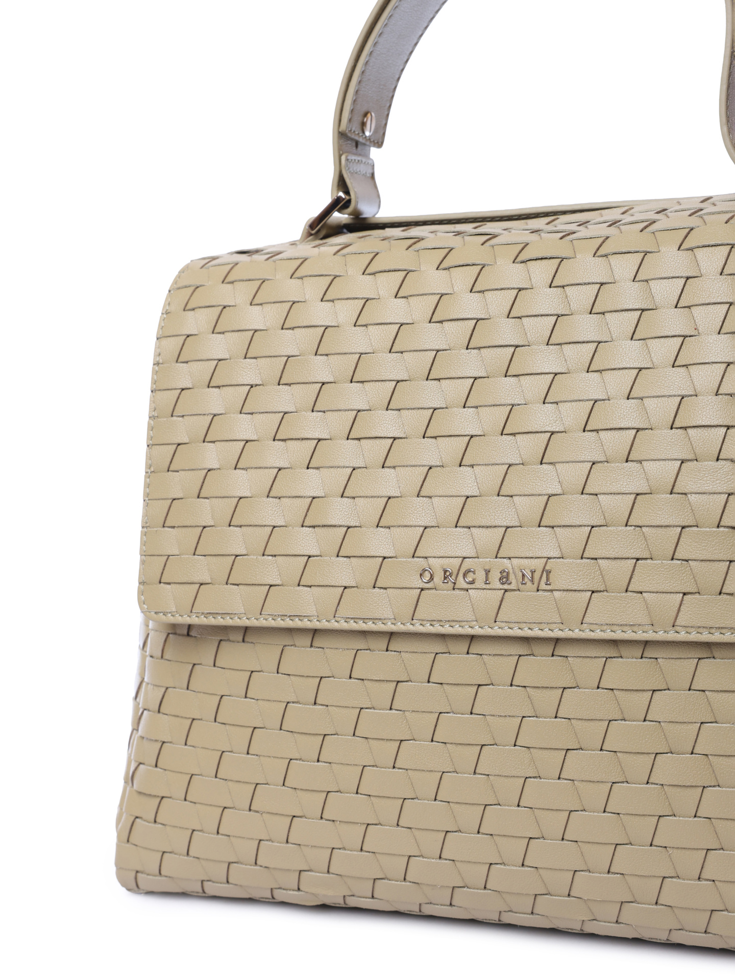 Сумка BT2006 Sveva M nappa woven oliva оливковая из плетеной кожи — купить в интернет-магазине Verdistore