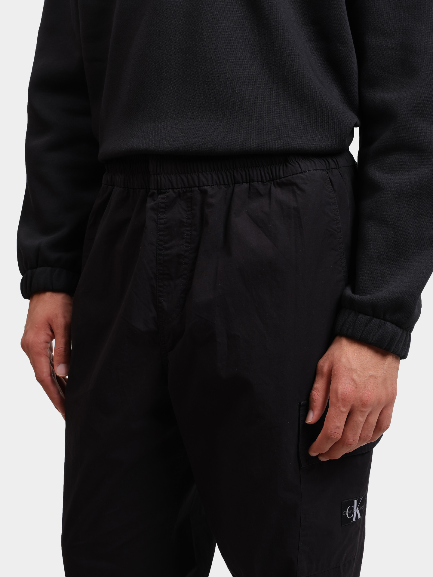 Джоггеры Calvin Klein Jeans J30J325616 BEH хлопковые мужские — купить в интернет-магазине Verdistore