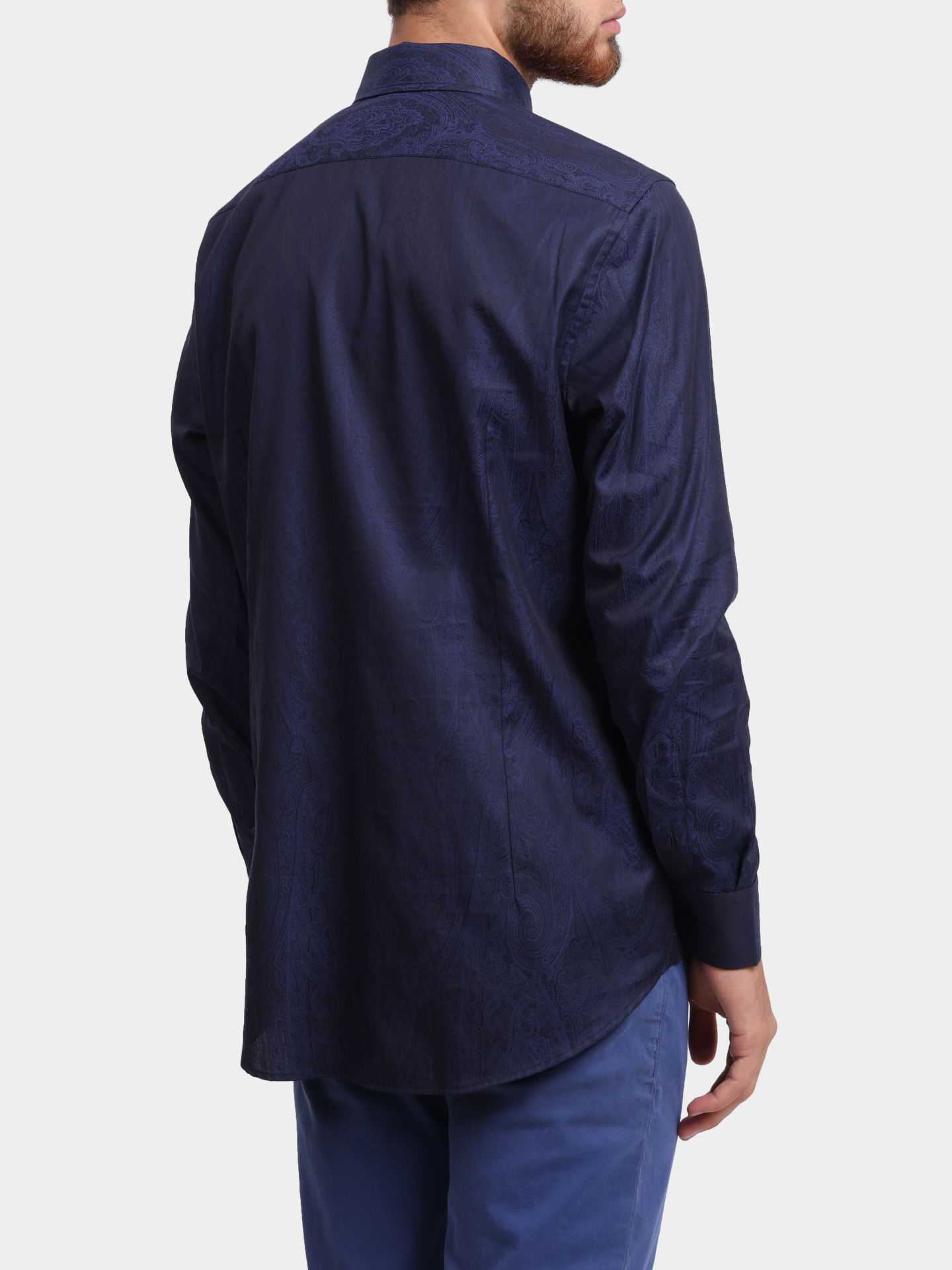 Рубашка MRIB0004 99TU5E1 B0711 прямого кроя темно-синяя — купить в интернет-магазине Verdistore