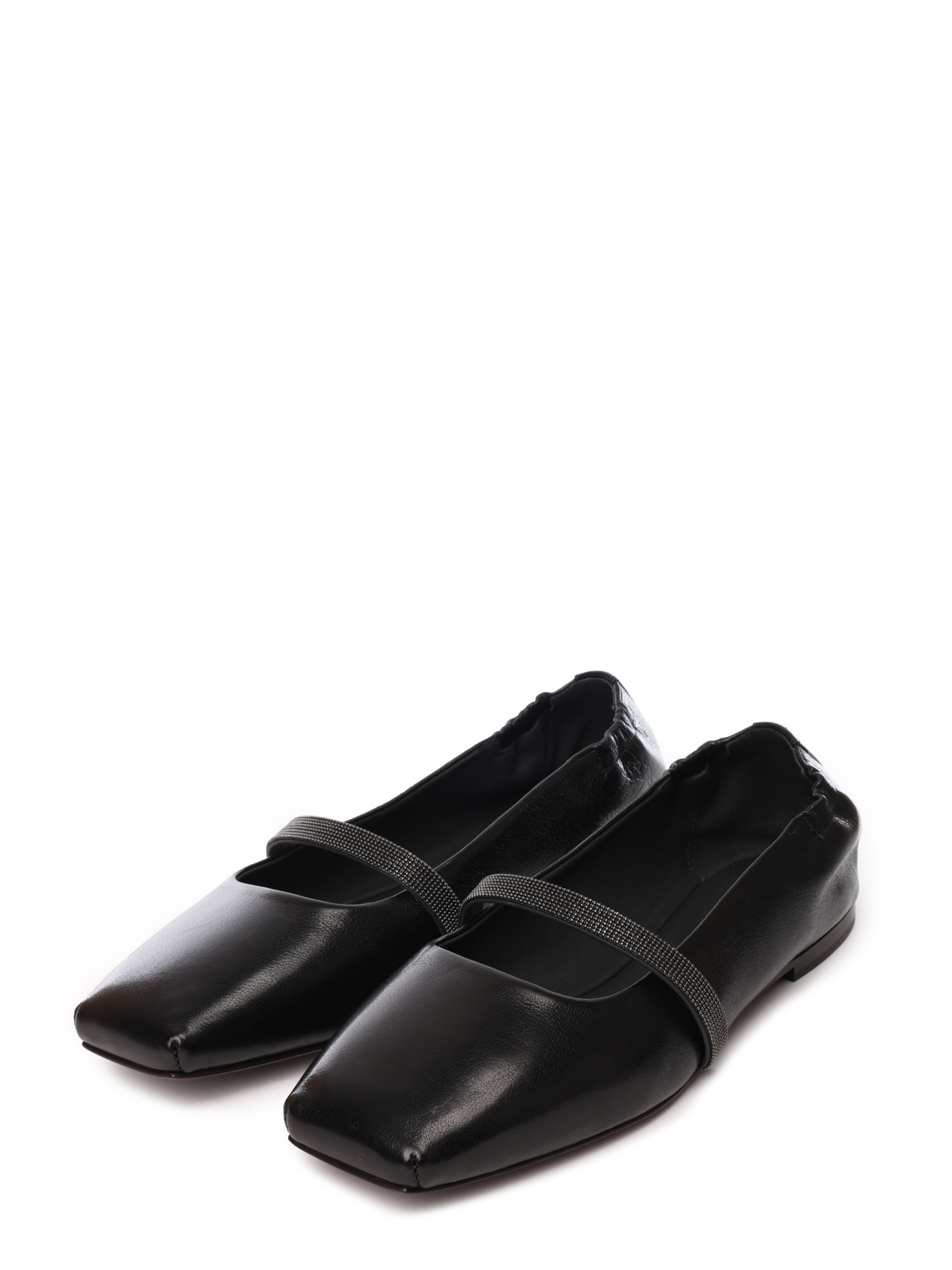 Балетки Brunello Cucinelli MZORC2807 кожаные женские — купить в интернет-магазине Verdistore