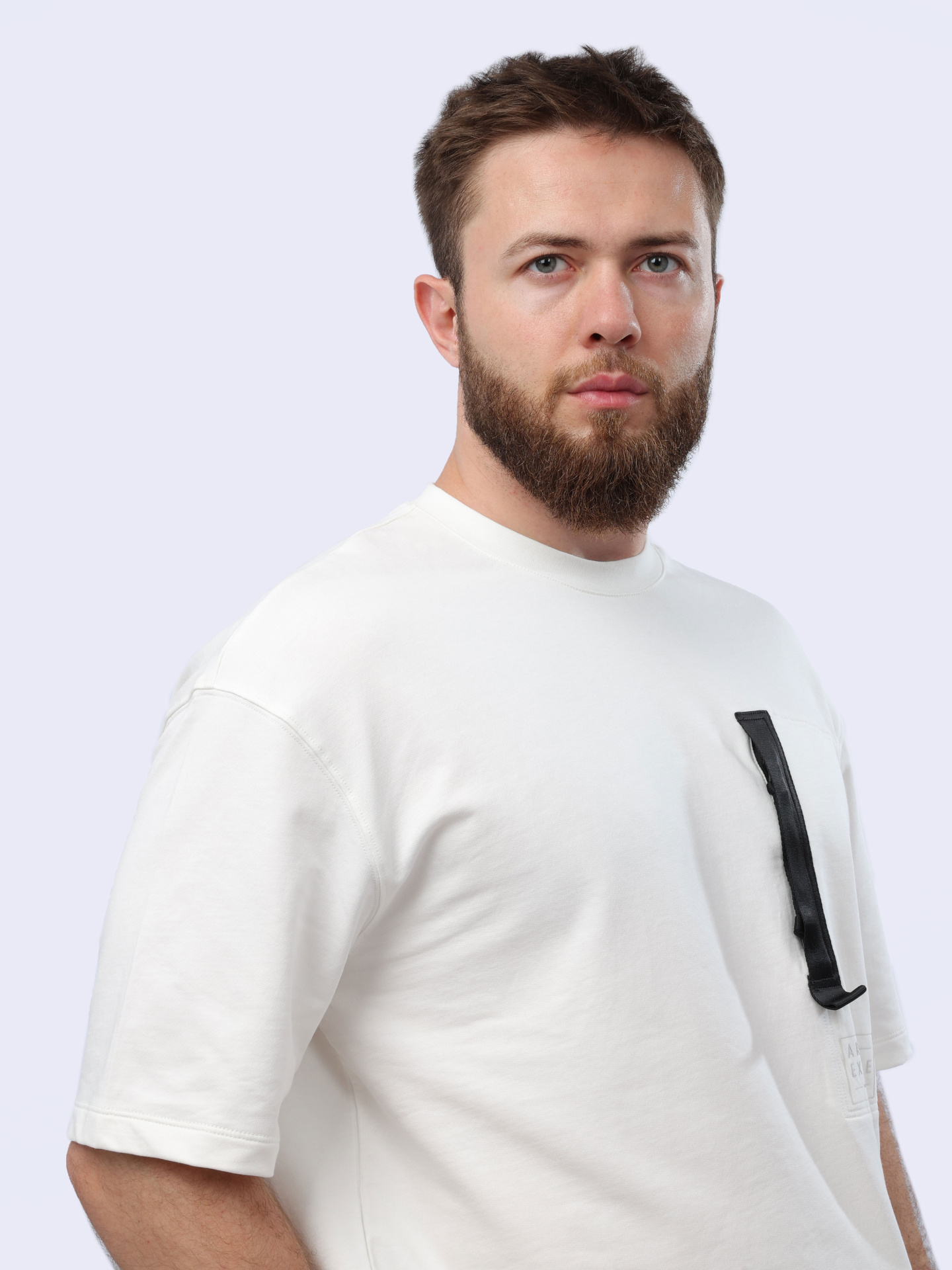 Футболка Armani Exchange 3DZMJL ZJXMZ 1116 белая мужская с накладным карманом — купить в интернет-магазине Verdistore