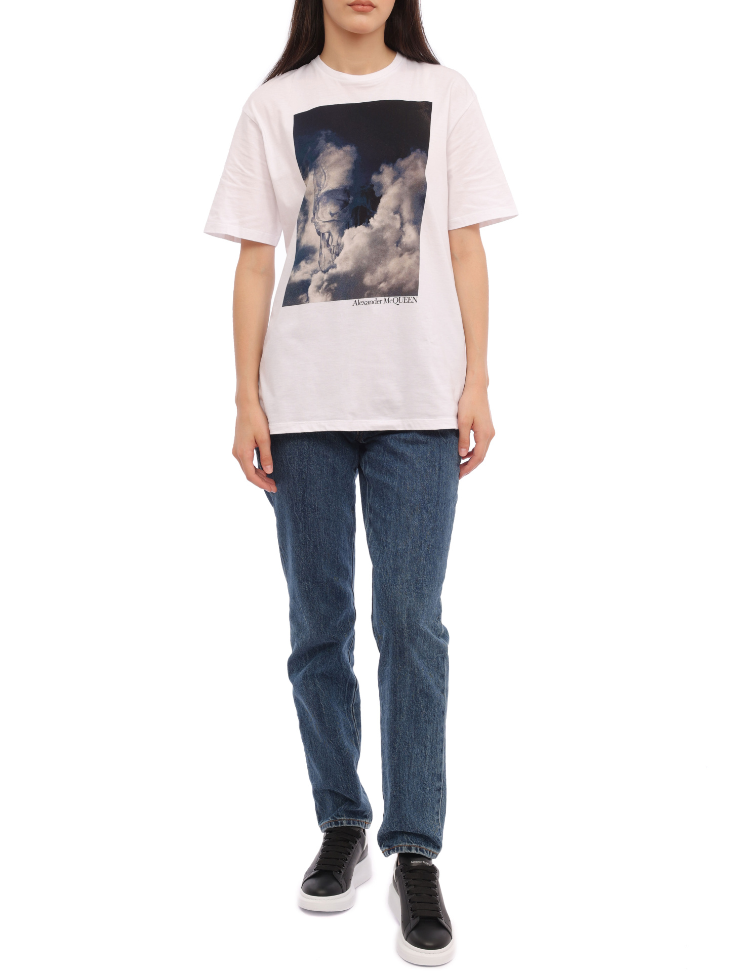 Джинсы Alexander McQueen 687420-QMABP-4118 синие женские — купить в интернет-магазине Verdistore