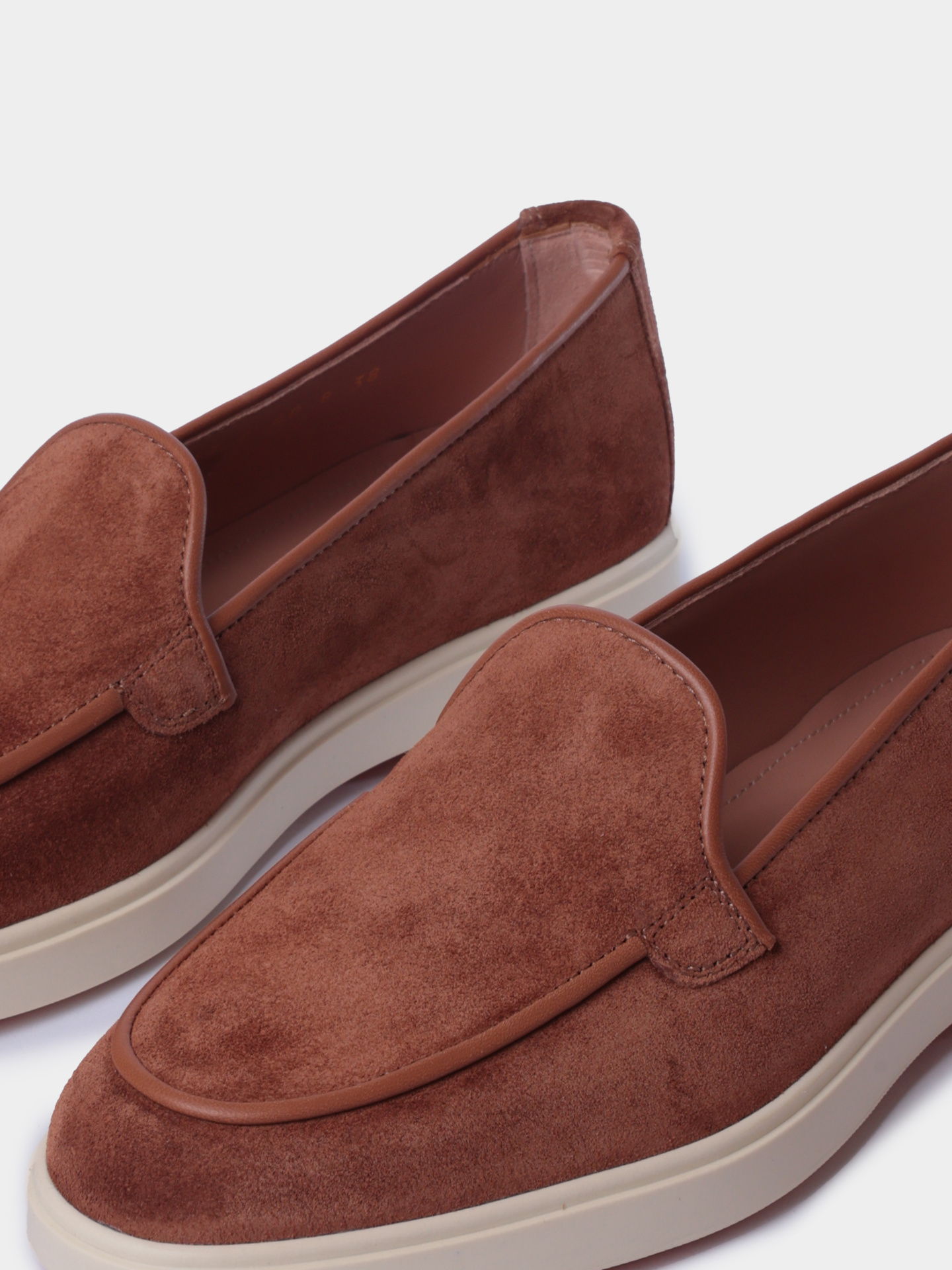 Лоферы Santoni WUYG72027TISNORBC40 замшевые женские — купить в интернет-магазине Verdistore