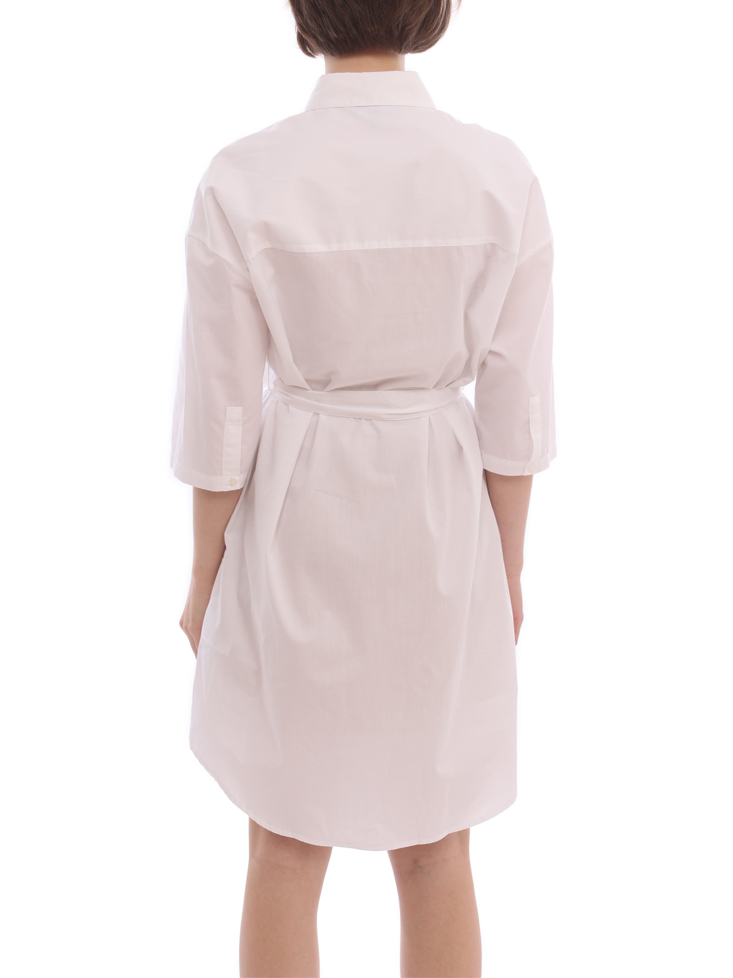 Платье Armani Exchange 3LYA09 YNWQZ 1000 белое женское из хлопка — купить в интернет-магазине Verdistore