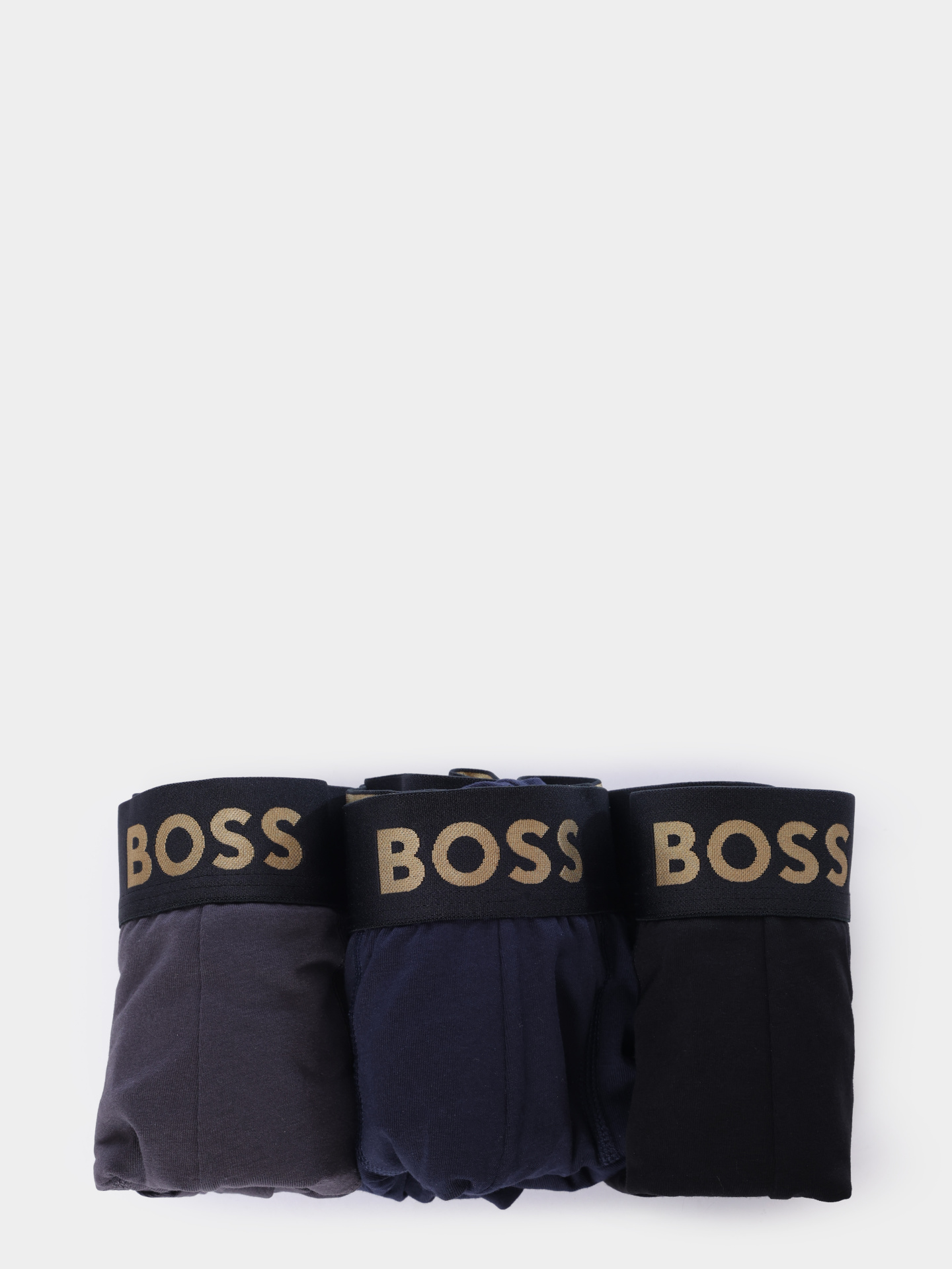 Трусы комплект 3 пары BOSS Black Trunk 3P Gold Logo G 10272529 01 50546764 990 черные мужские — купить в интернет-магазине Verdistore