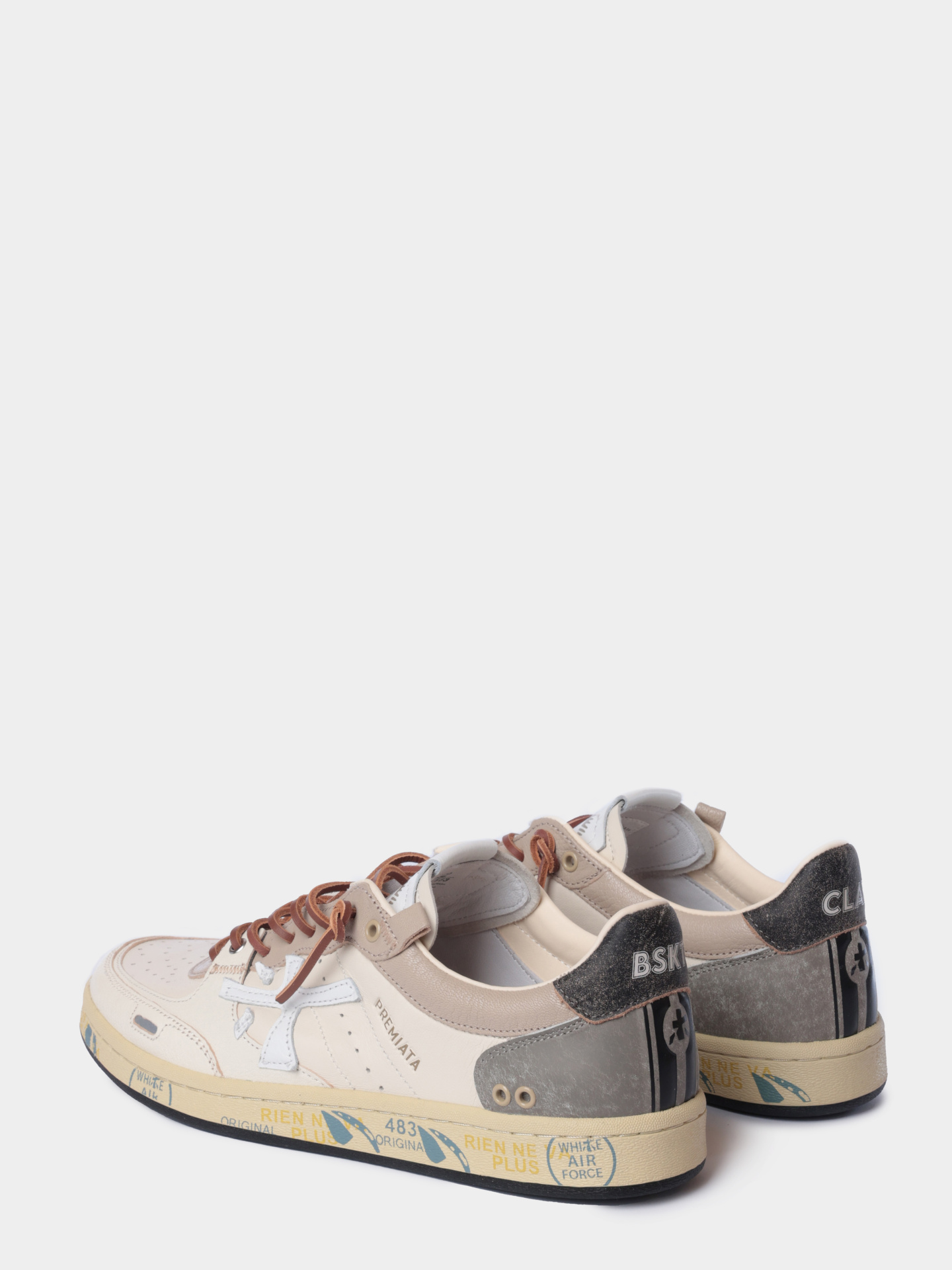 Кеды Premiata BSKT CLAY 8163 кожаные мужские — купить в интернет-магазине Verdistore