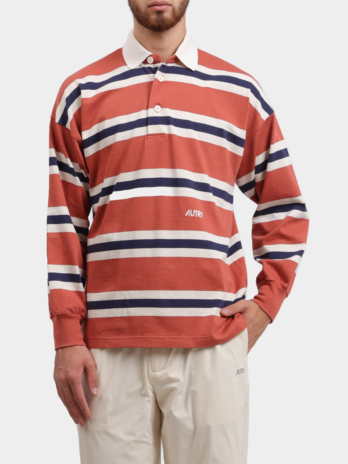 Поло POPX - 90JR хлопковое в полоску  — купить в интернет-магазине Verdistore