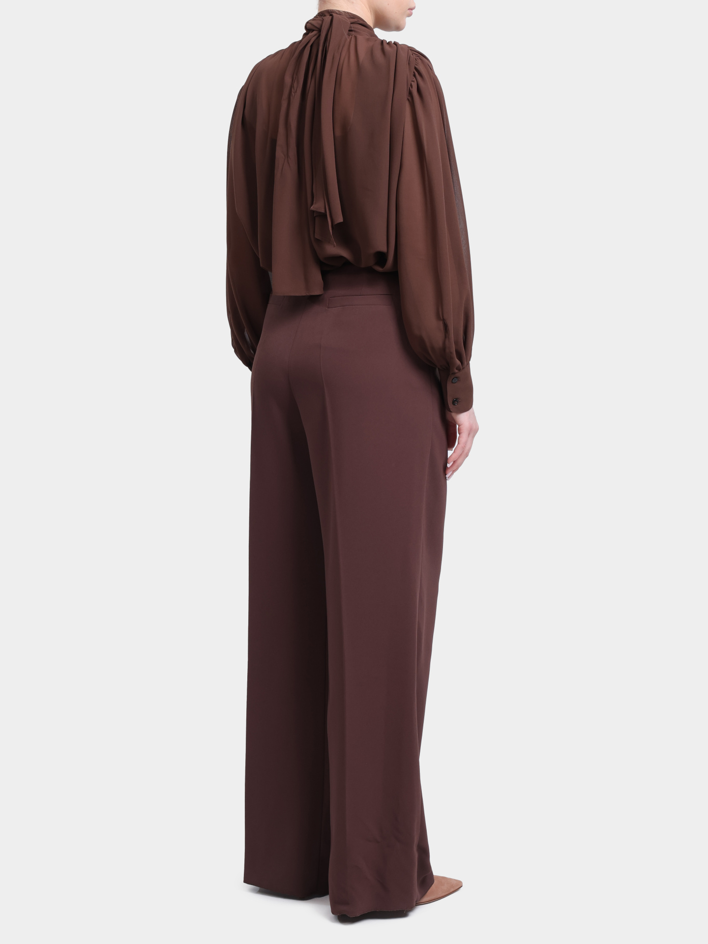 Брюки Marella 365 MLTAIRONE 003 коричневые женские прямого кроя — купить в интернет-магазине Verdistore