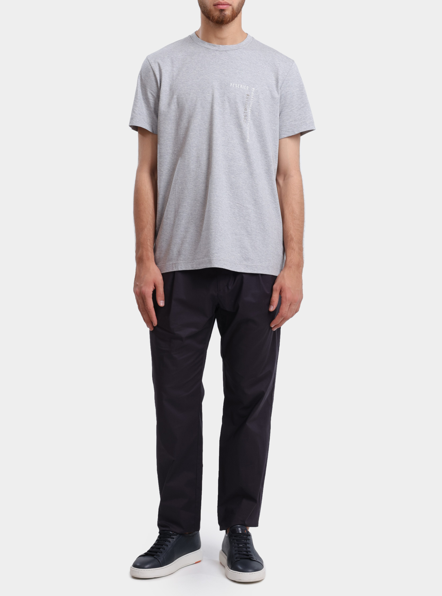 Футболка R55000 J0Q2 02358 974 серая хлопковая — купить в интернет-магазине Verdistore