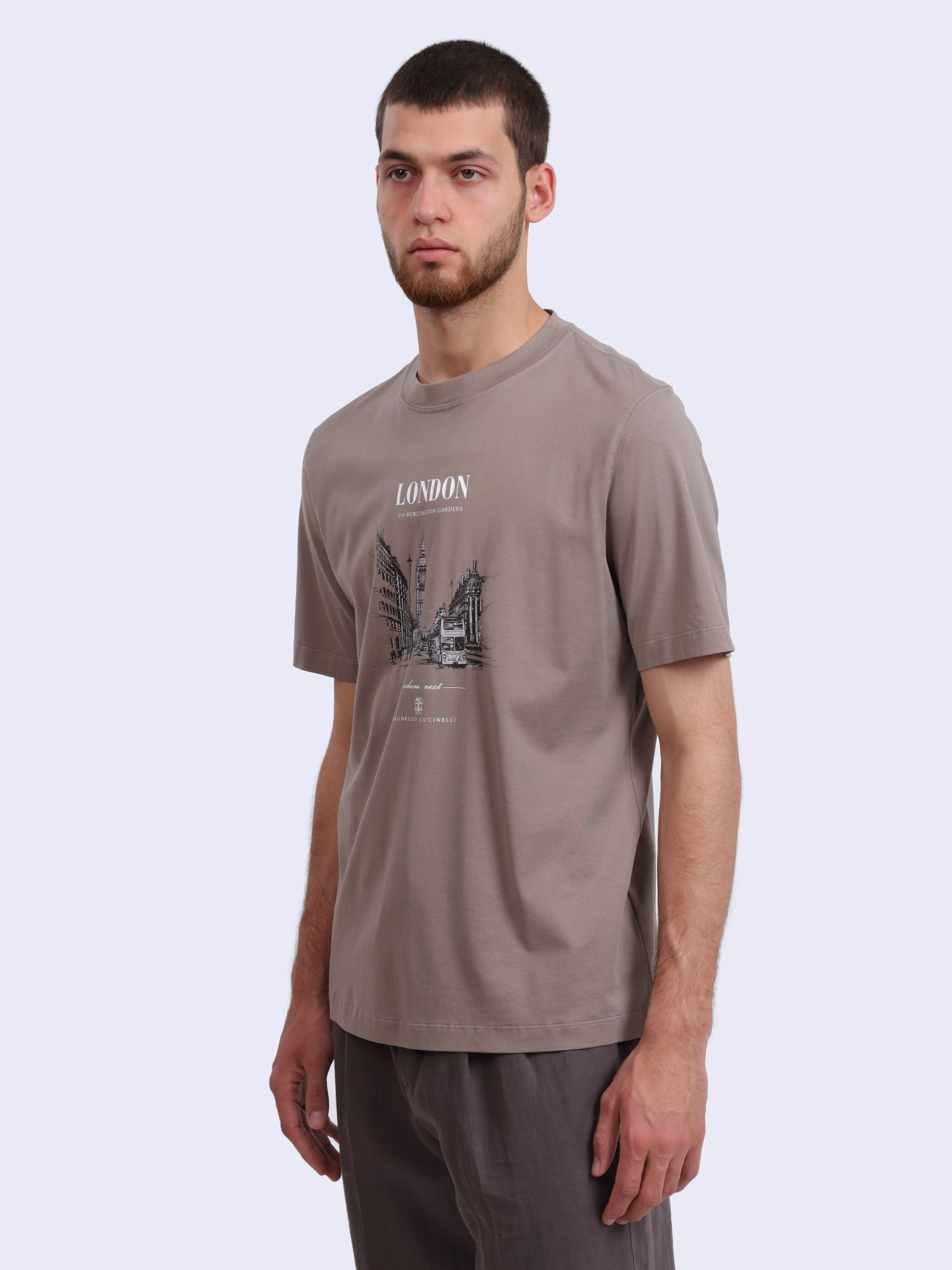 Футболка Brunello Cucinelli M0B138456 C2421 хлопковая мужская — купить в интернет-магазине Verdistore